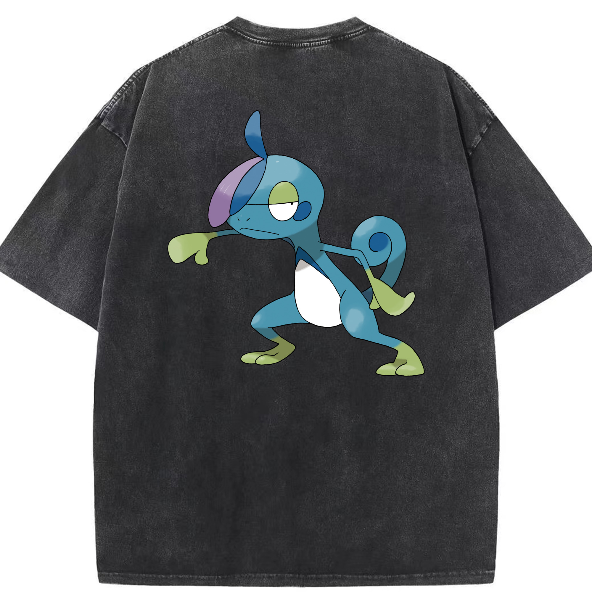 （画像用） ポケットモンスター Pokémon 綿100% ヴィンテージ風 半袖Tシャツ（背面プリント）