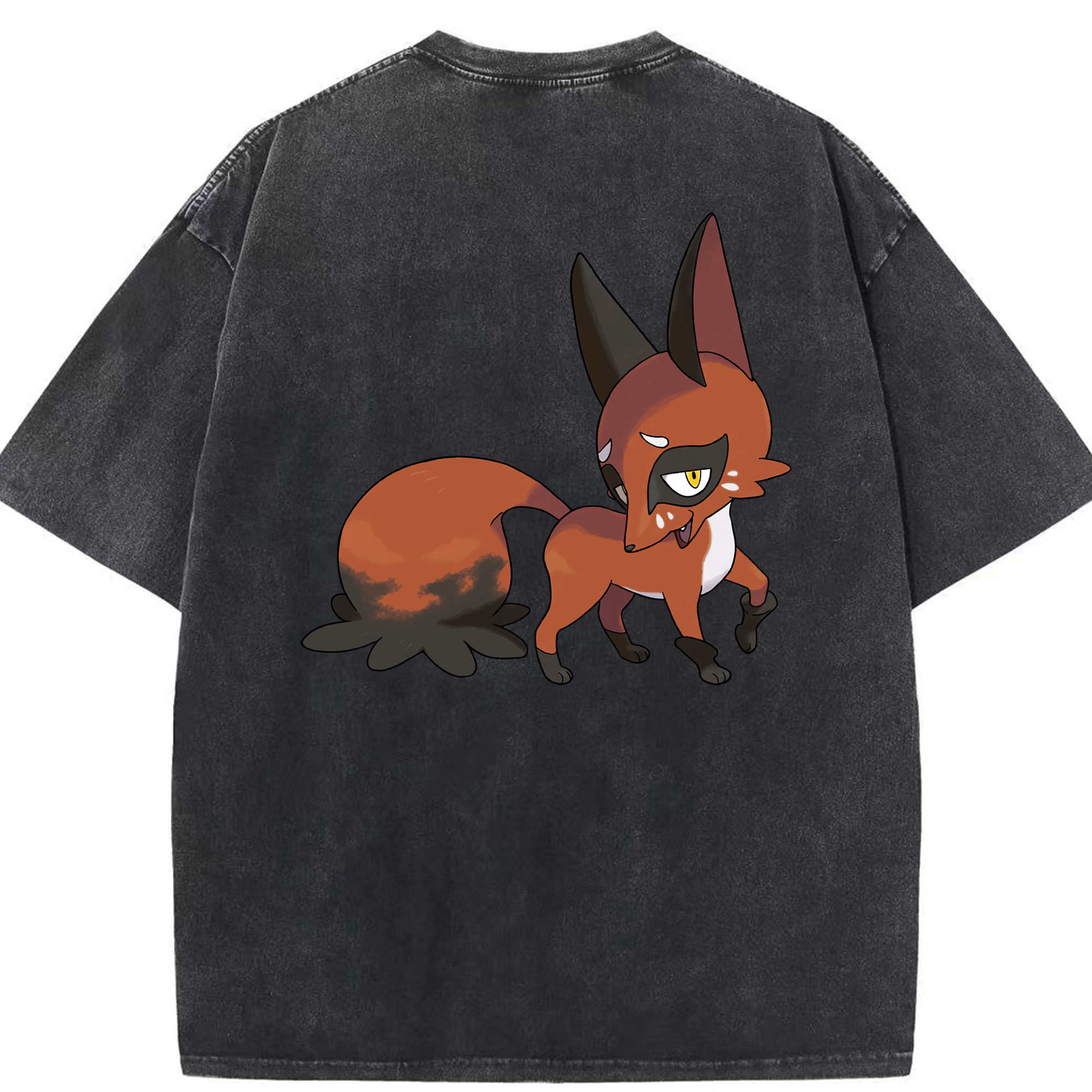 （画像用） ポケットモンスター Pokémon 綿100% ヴィンテージ風 半袖Tシャツ（背面プリント）