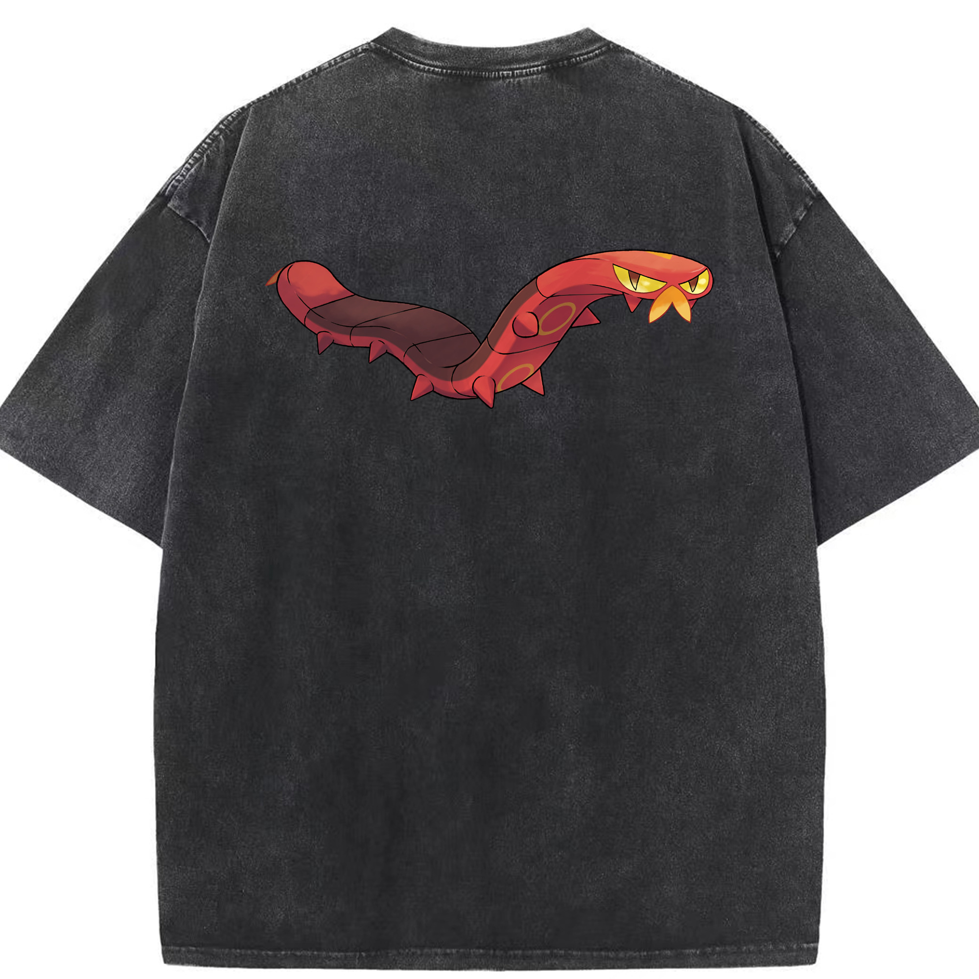 （画像用） ポケットモンスター Pokémon 綿100% ヴィンテージ風 半袖Tシャツ（背面プリント）
