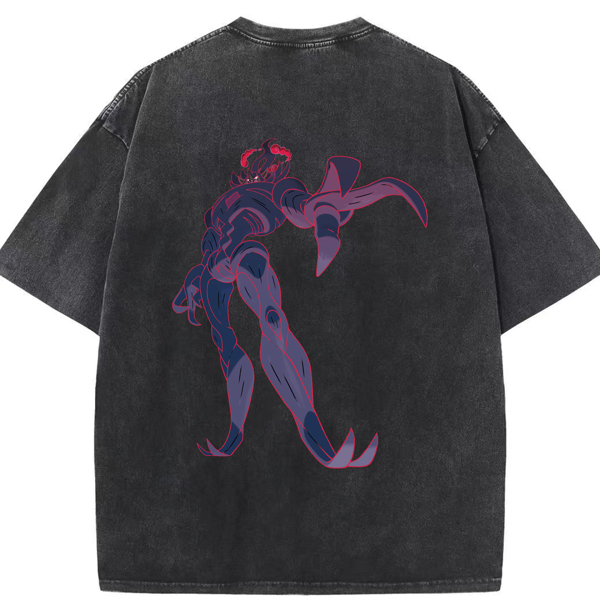 （画像用） ポケットモンスター Pokémon 綿100% ヴィンテージ風 半袖Tシャツ（背面プリント）