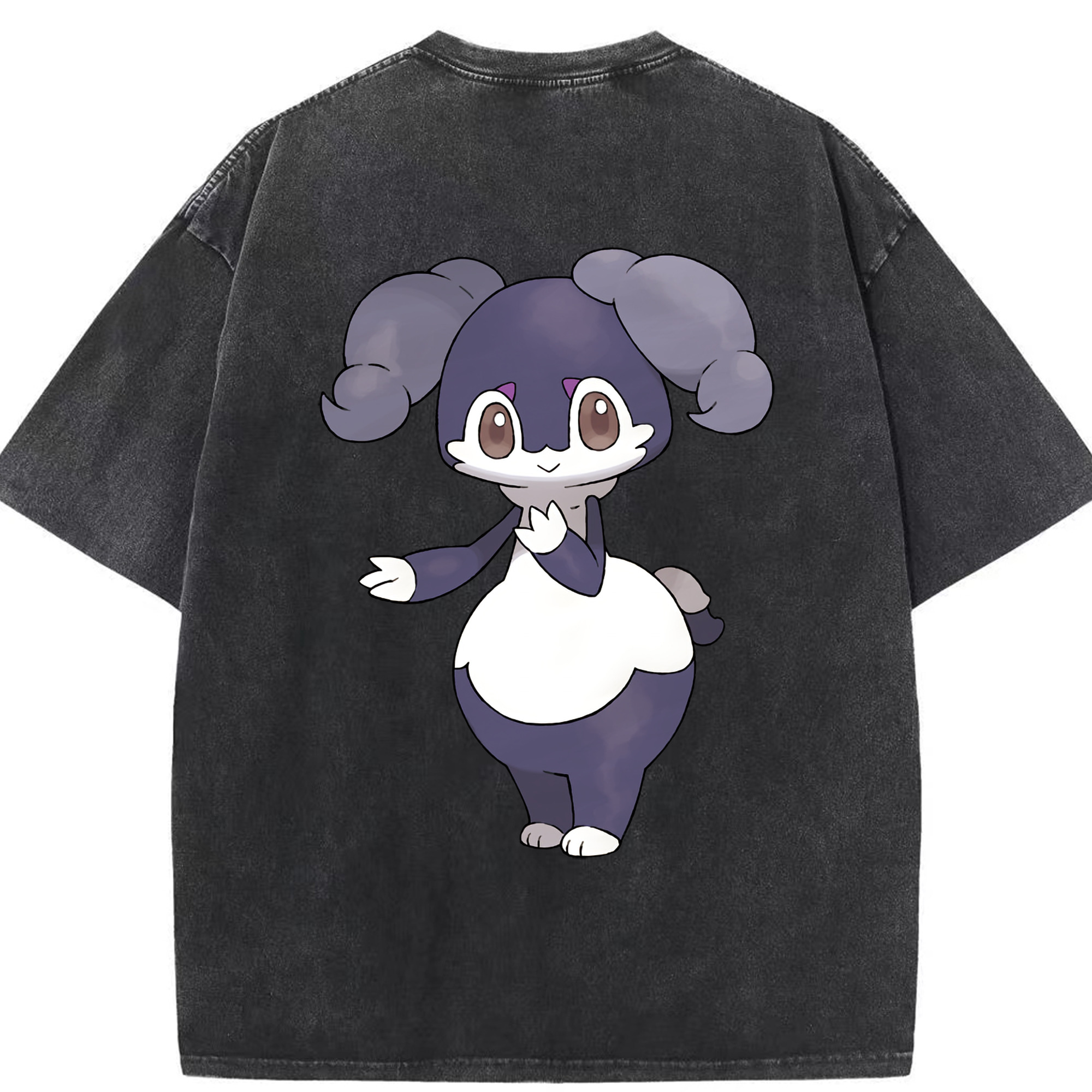（画像用） ポケットモンスター Pokémon 綿100% ヴィンテージ風 半袖Tシャツ（背面プリント）