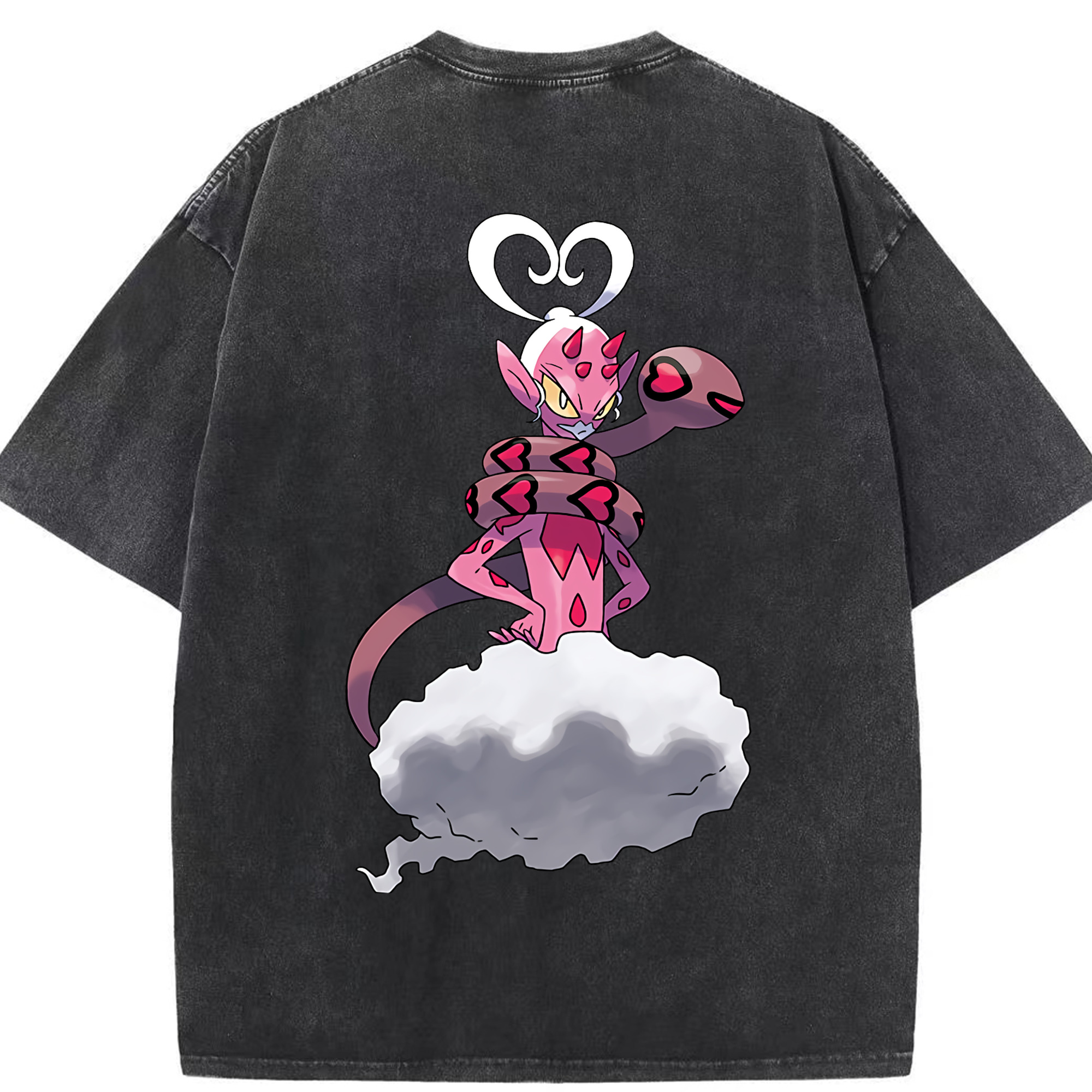 （画像用） ポケットモンスター Pokémon 綿100% ヴィンテージ風 半袖Tシャツ（背面プリント）