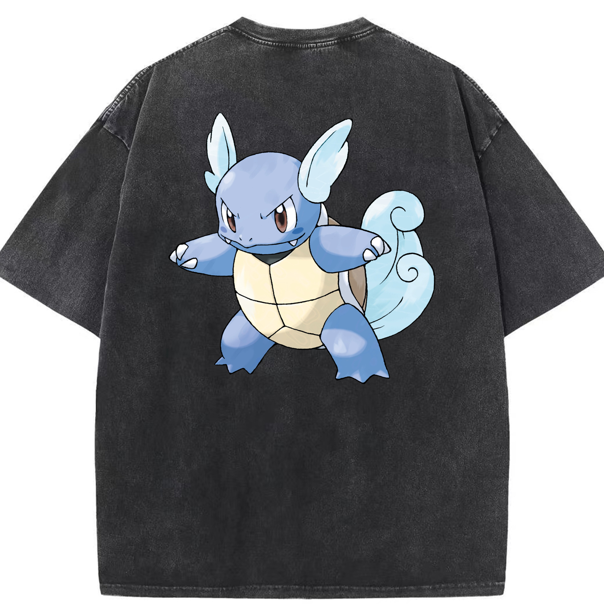（画像用） ポケットモンスター Pokémon 綿100% ヴィンテージ風 半袖Tシャツ（背面プリント）