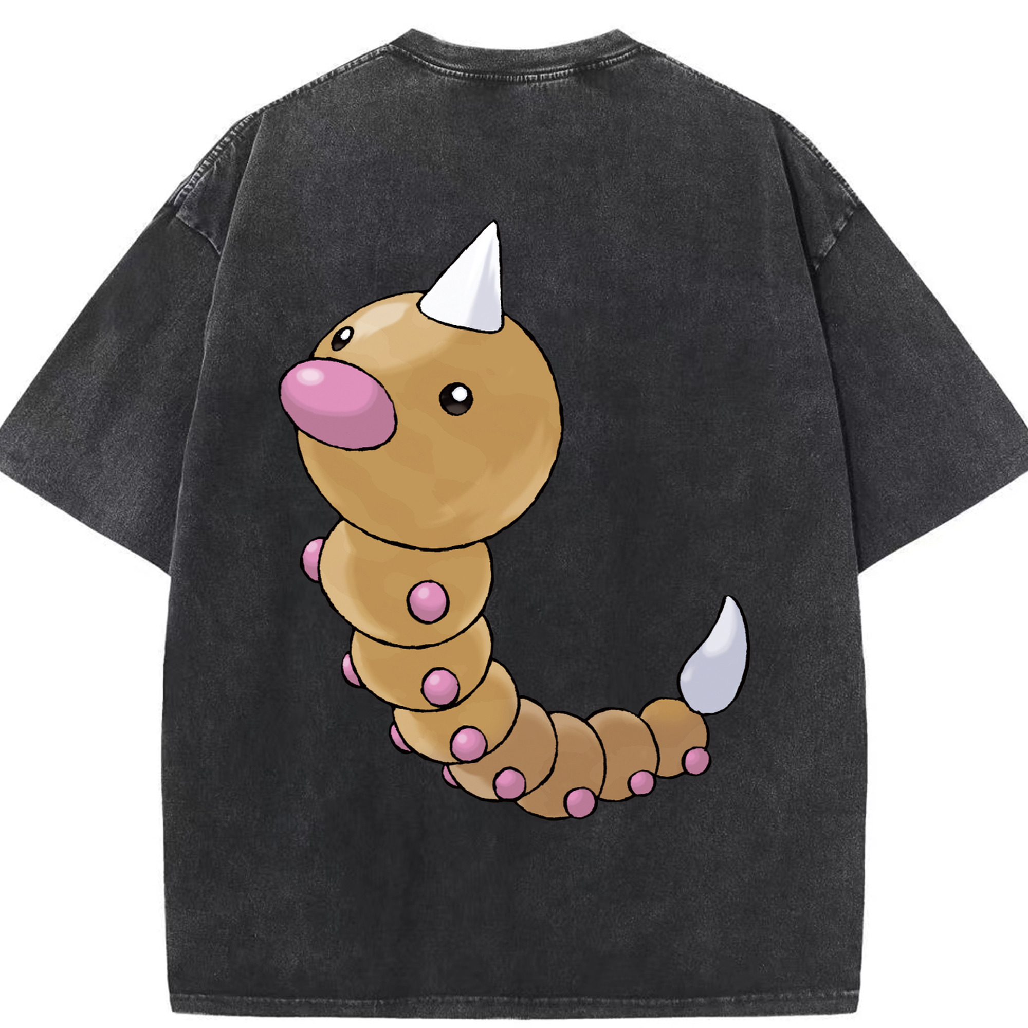 （画像用） ポケットモンスター Pokémon 綿100% ヴィンテージ風 半袖Tシャツ（背面プリント）