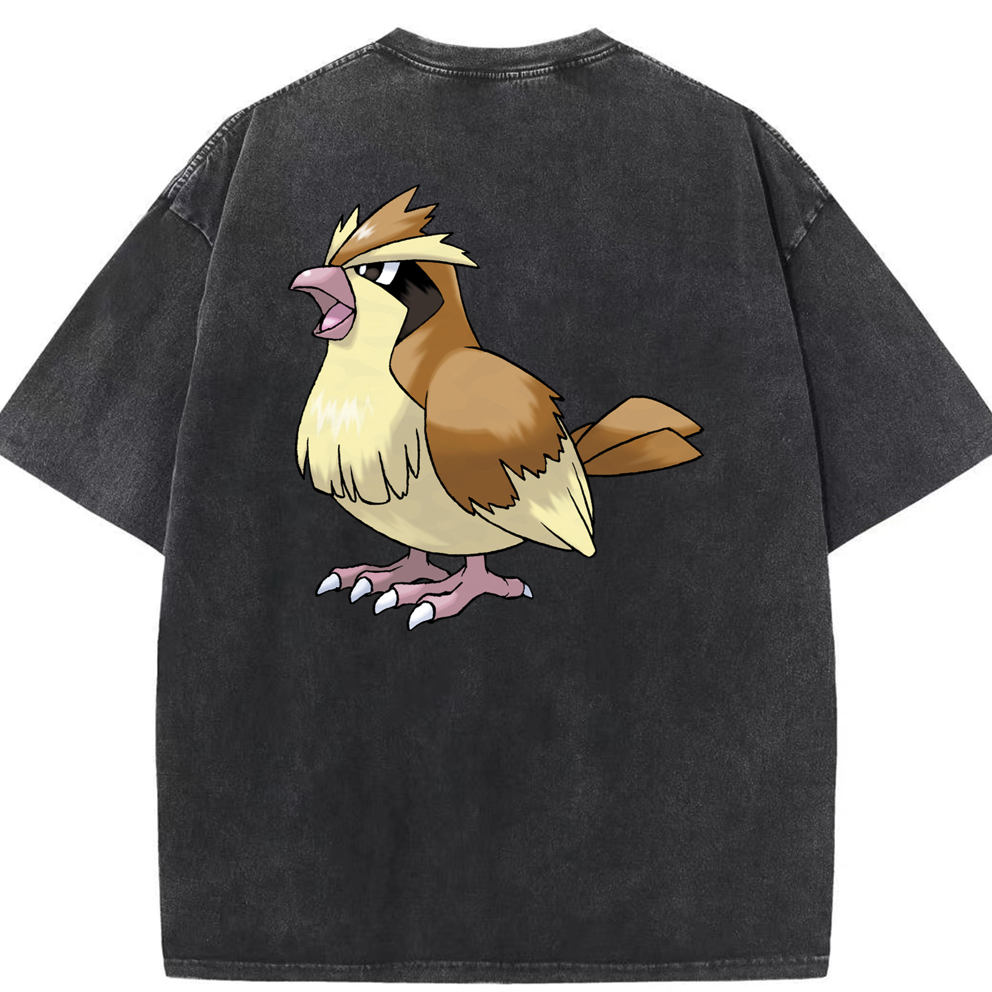 （画像用） ポケットモンスター Pokémon 綿100% ヴィンテージ風 半袖Tシャツ（背面プリント）
