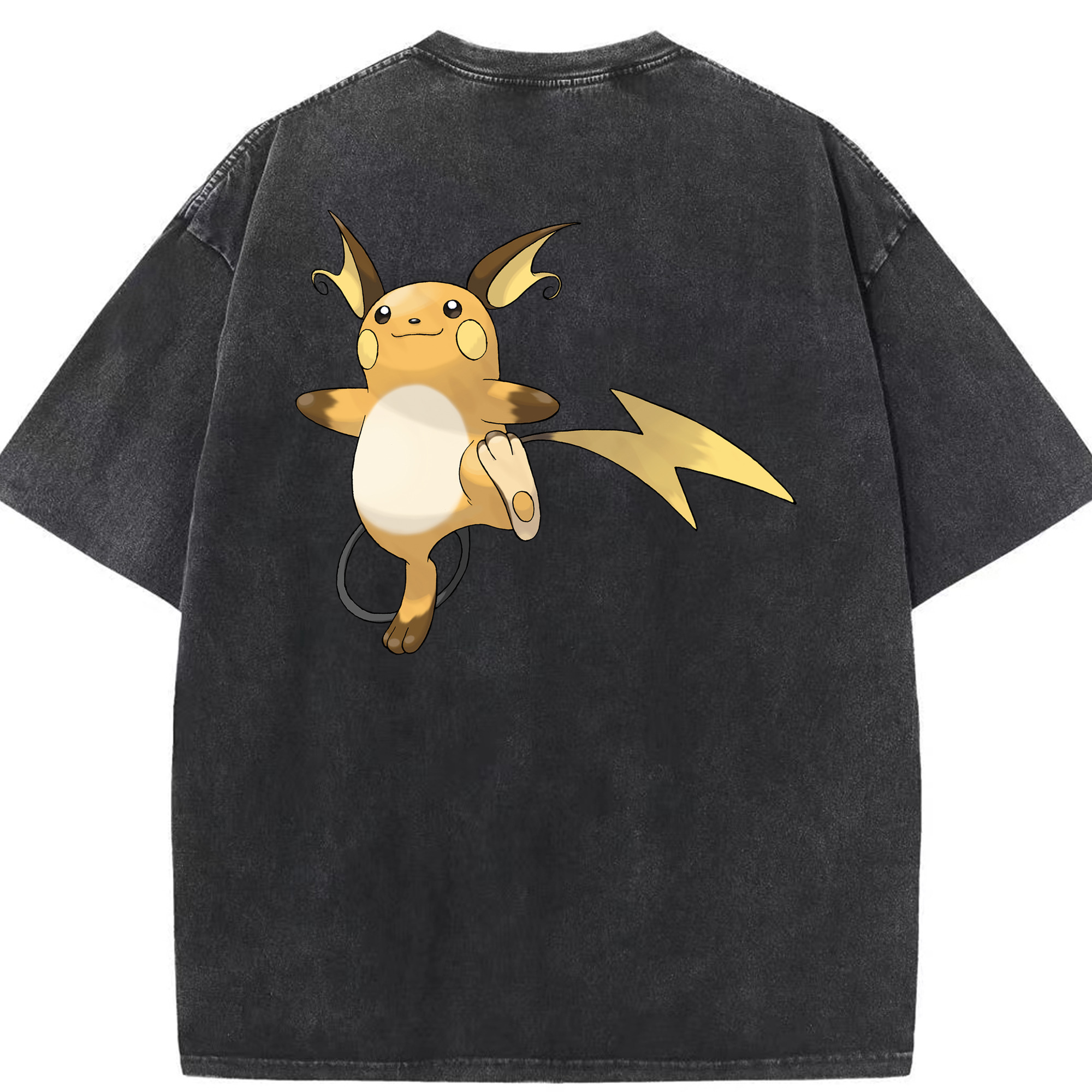 （画像用） ポケットモンスター Pokémon 綿100% ヴィンテージ風 半袖Tシャツ（背面プリント）