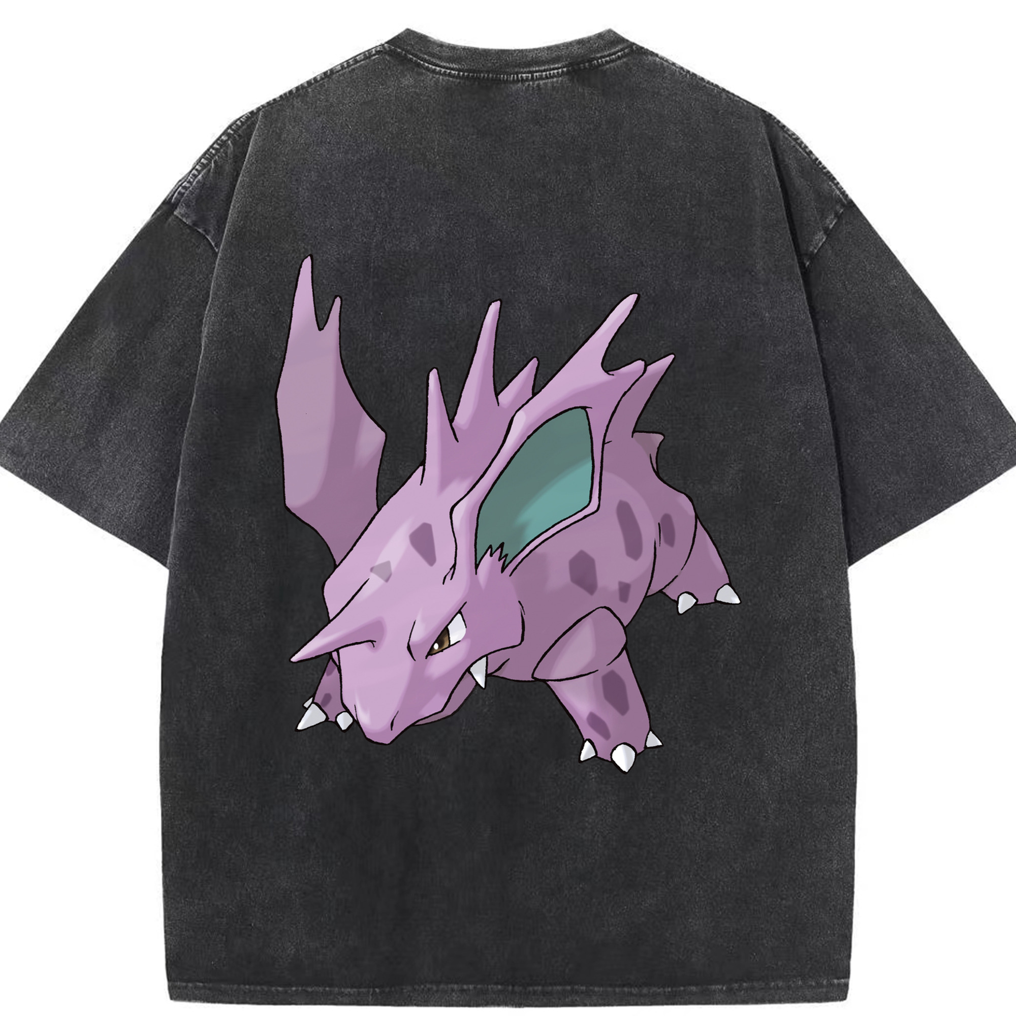 （画像用） ポケットモンスター Pokémon 綿100% ヴィンテージ風 半袖Tシャツ（背面プリント）