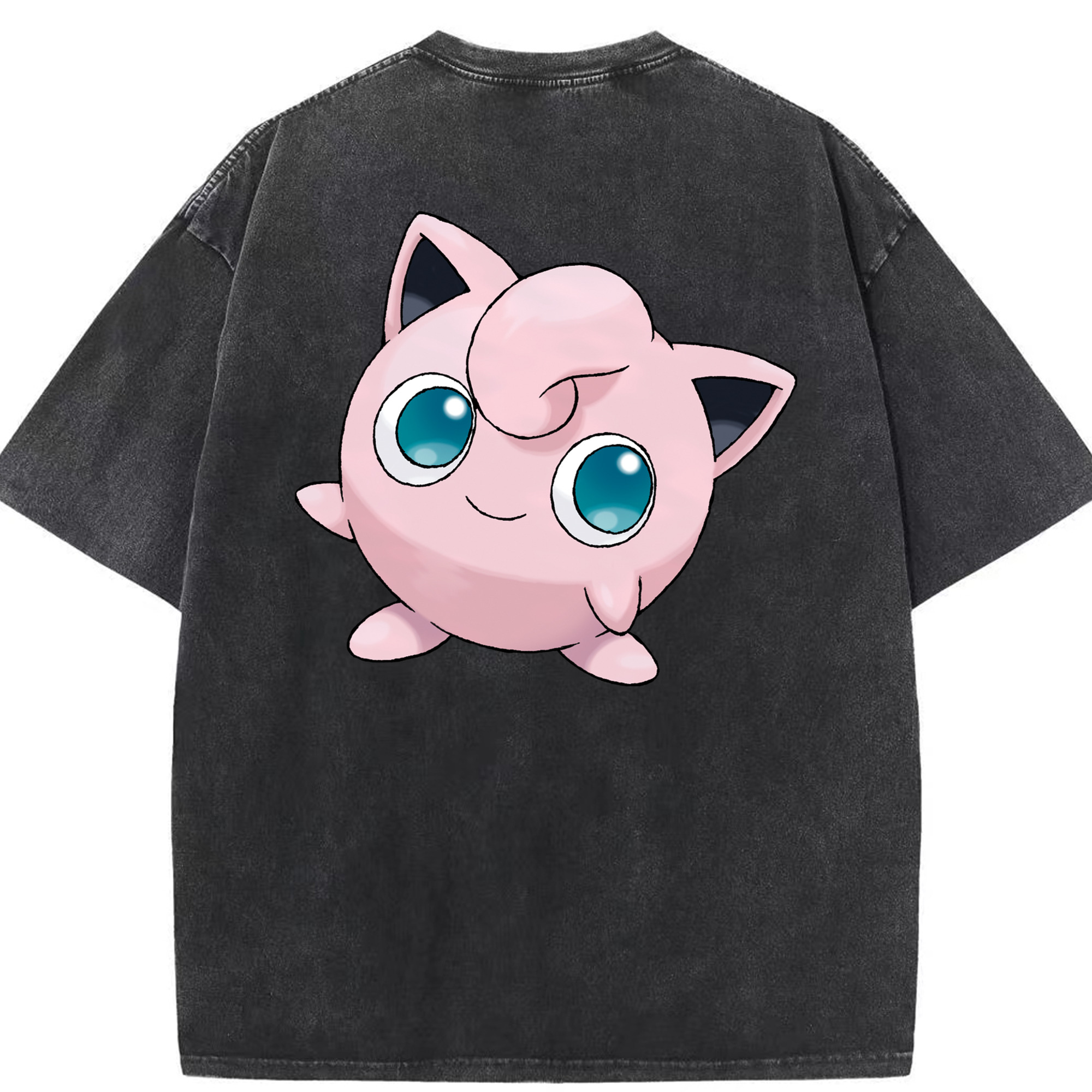 （画像用） ポケットモンスター Pokémon 綿100% ヴィンテージ風 半袖Tシャツ（背面プリント）