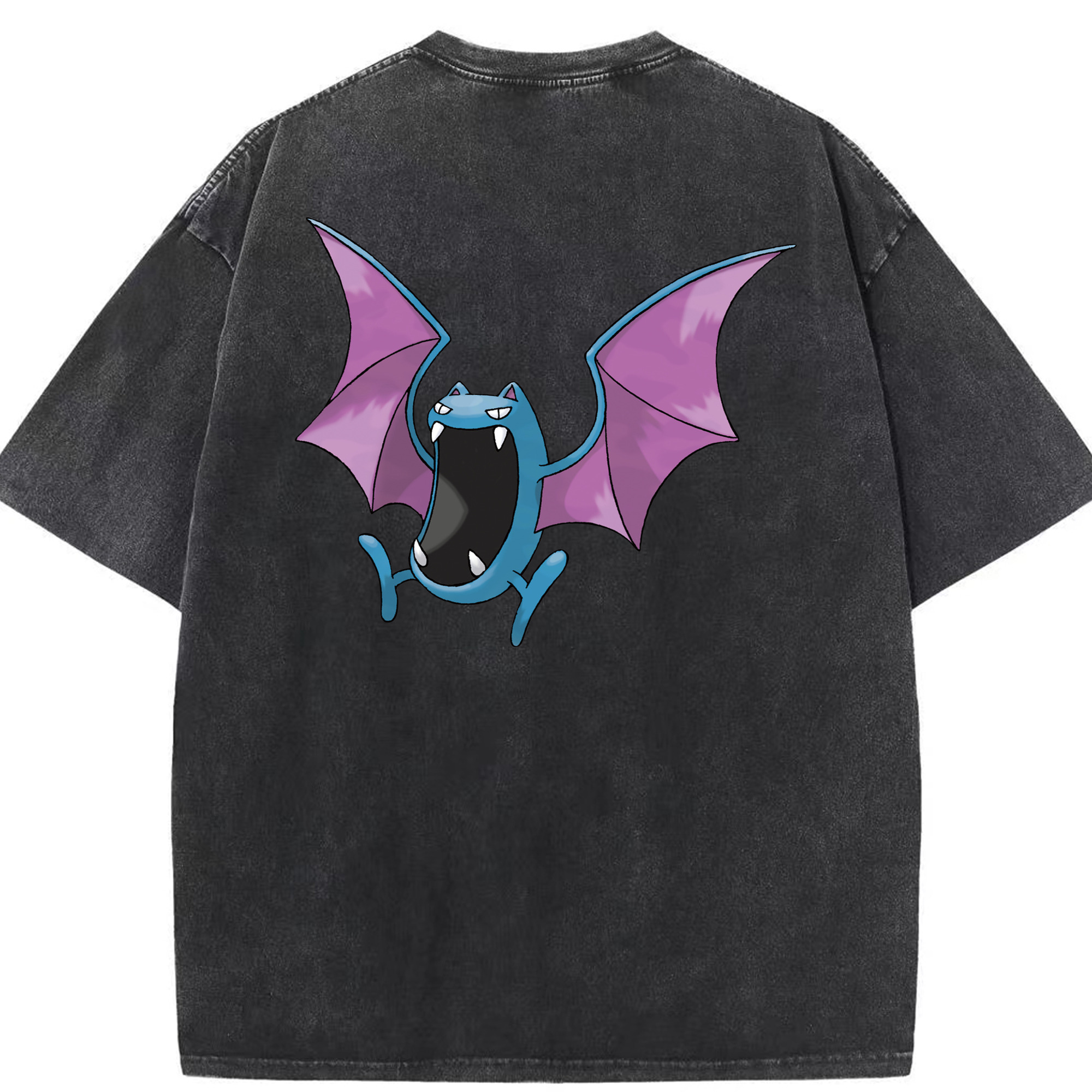 （画像用） ポケットモンスター Pokémon 綿100% ヴィンテージ風 半袖Tシャツ（背面プリント）