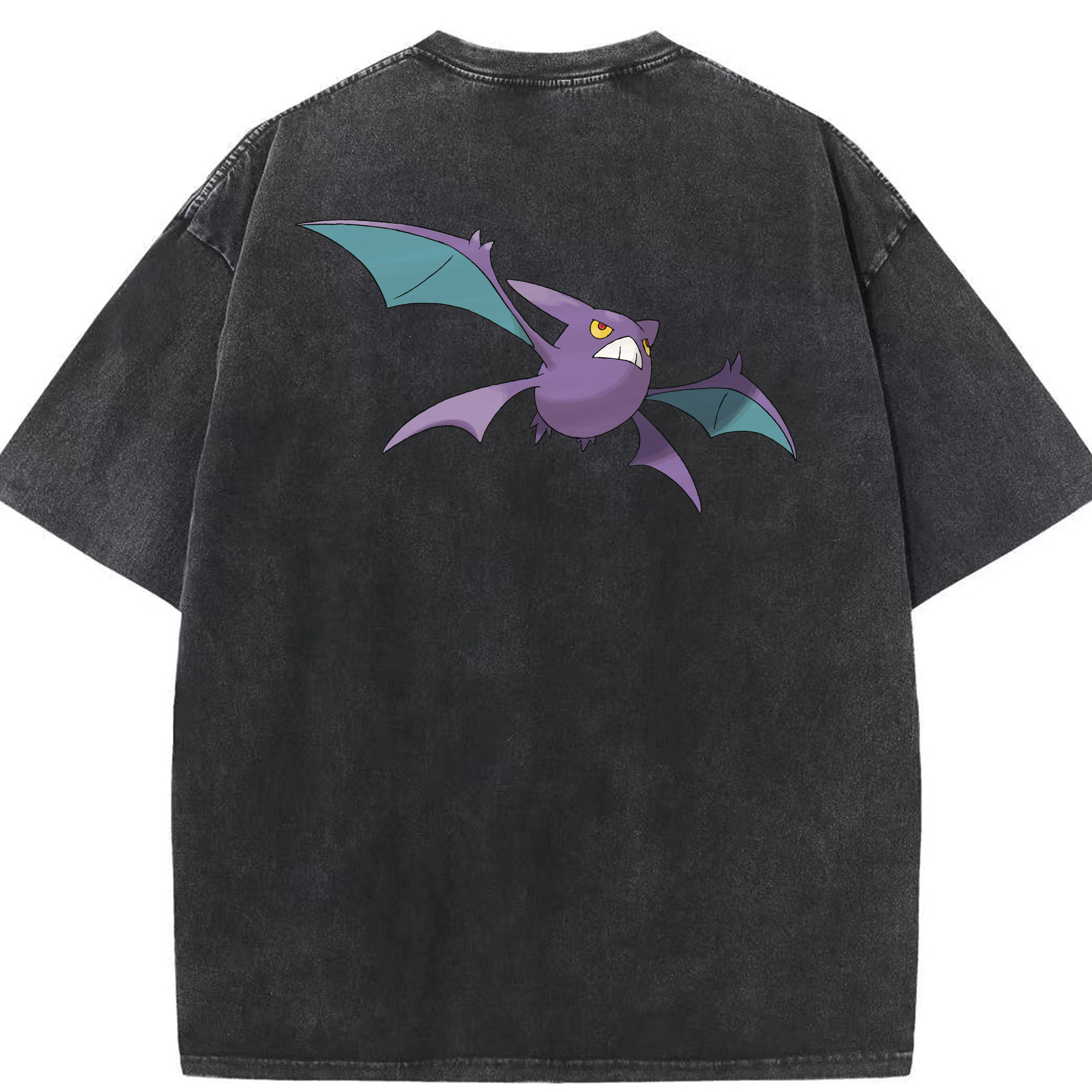 （画像用） ポケットモンスター Pokémon 綿100% ヴィンテージ風 半袖Tシャツ（背面プリント）