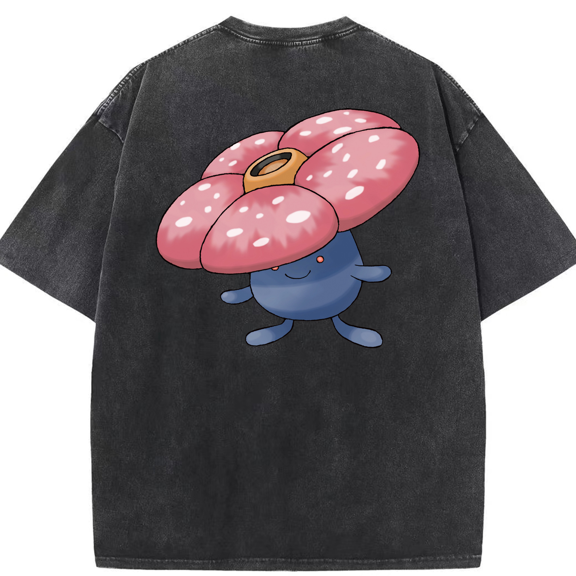 （画像用） ポケットモンスター Pokémon 綿100% ヴィンテージ風 半袖Tシャツ（背面プリント）