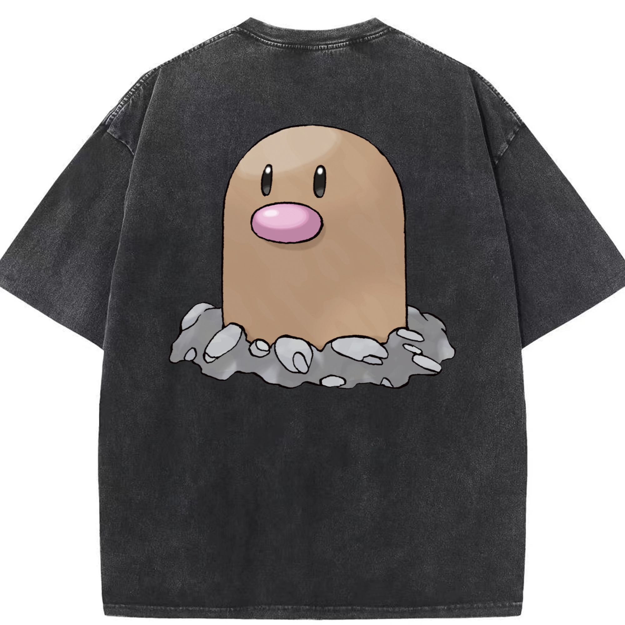 （画像用） ポケットモンスター Pokémon 綿100% ヴィンテージ風 半袖Tシャツ（背面プリント）
