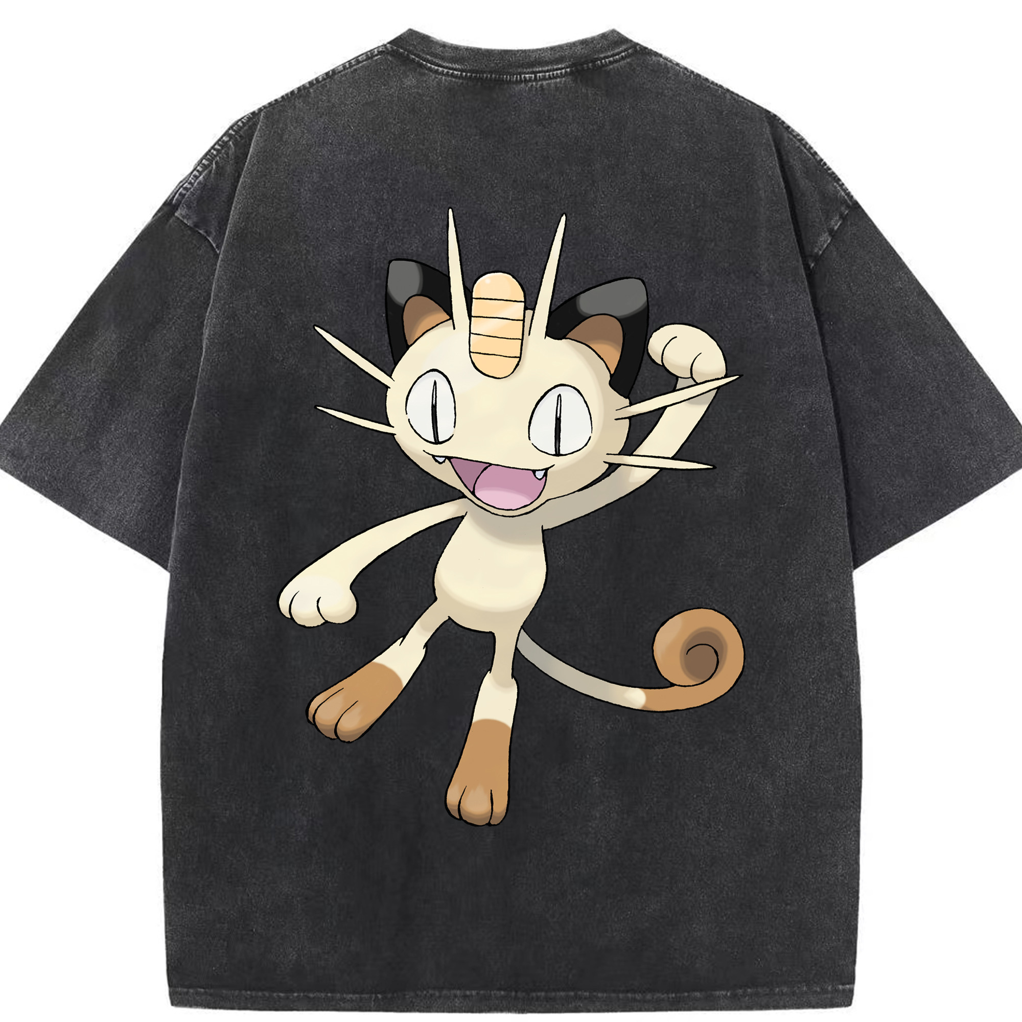 （画像用） ポケットモンスター Pokémon 綿100% ヴィンテージ風 半袖Tシャツ（背面プリント）