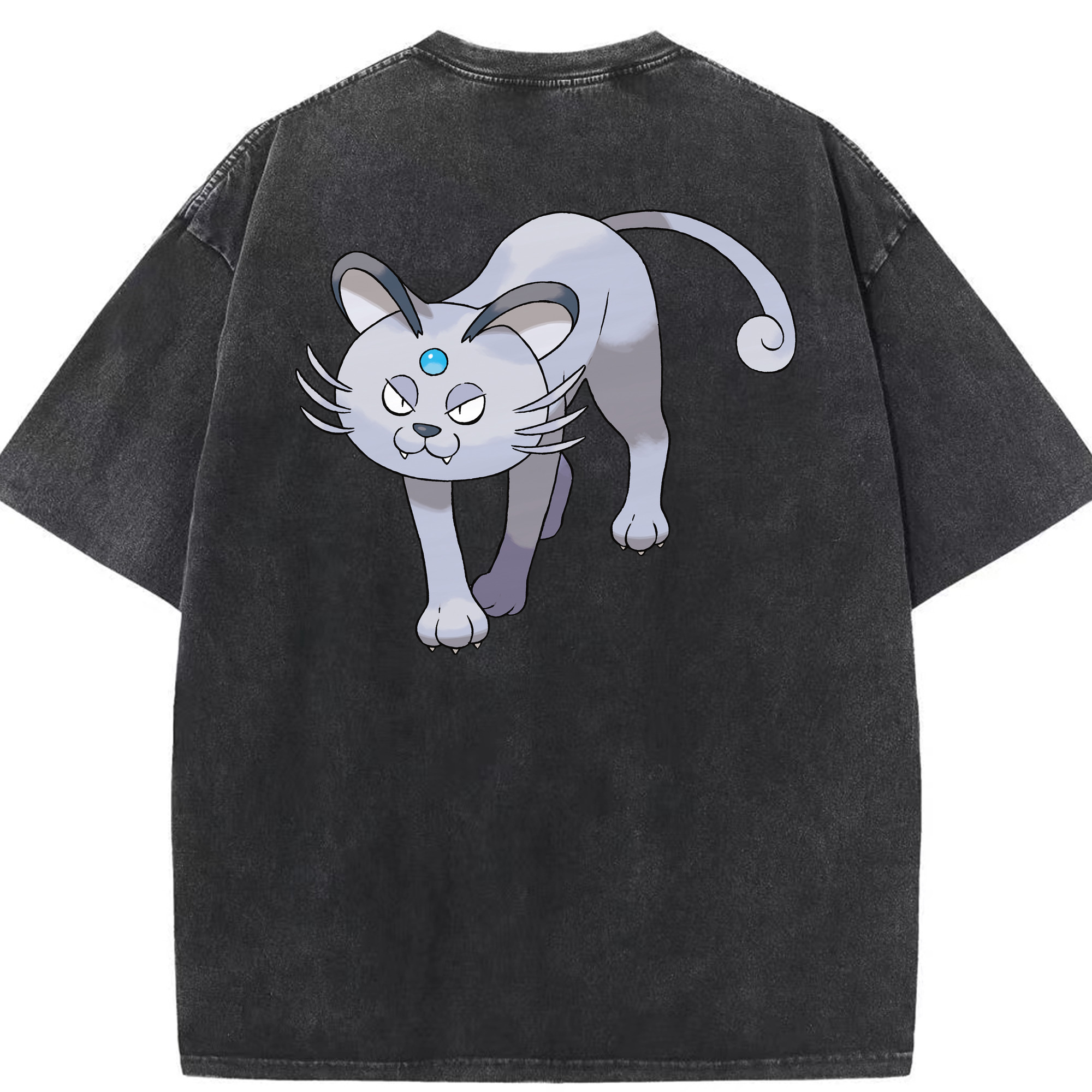 （画像用） ポケットモンスター Pokémon 綿100% ヴィンテージ風 半袖Tシャツ（背面プリント）