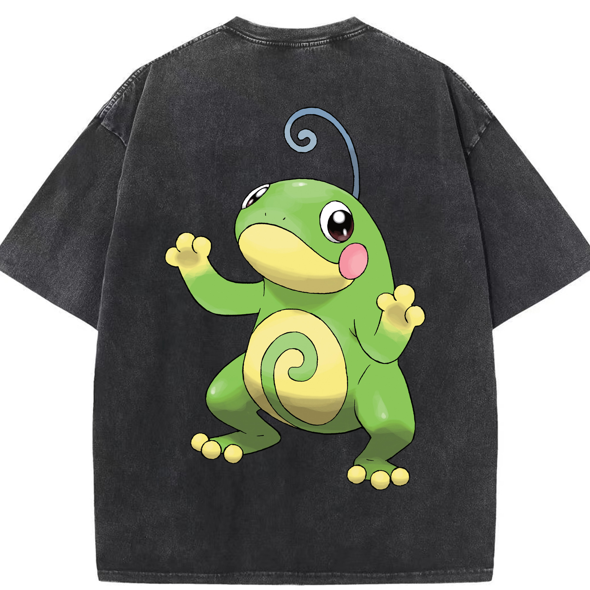（画像用） ポケットモンスター Pokémon 綿100% ヴィンテージ風 半袖Tシャツ（背面プリント）