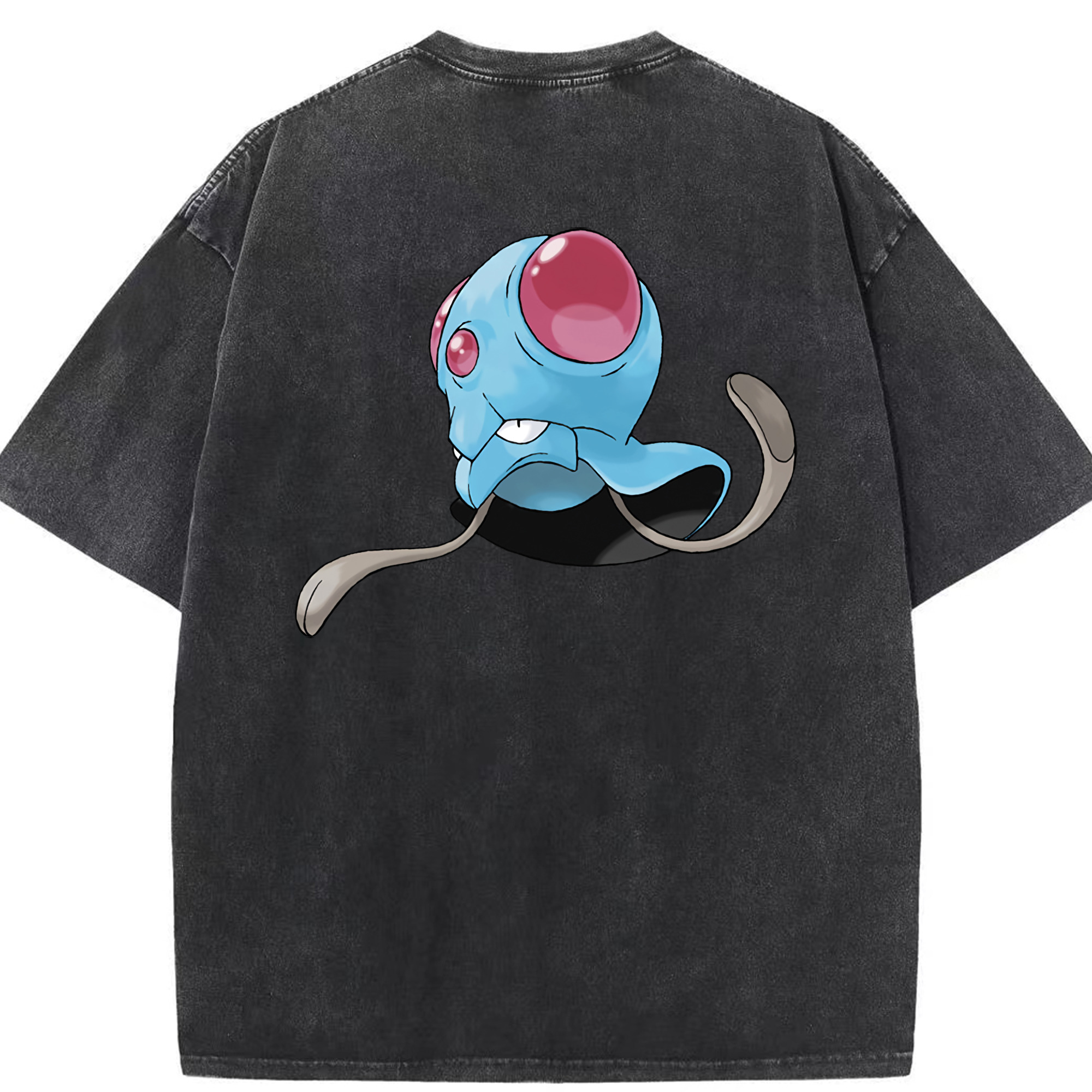 （画像用） ポケットモンスター Pokémon 綿100% ヴィンテージ風 半袖Tシャツ（背面プリント）