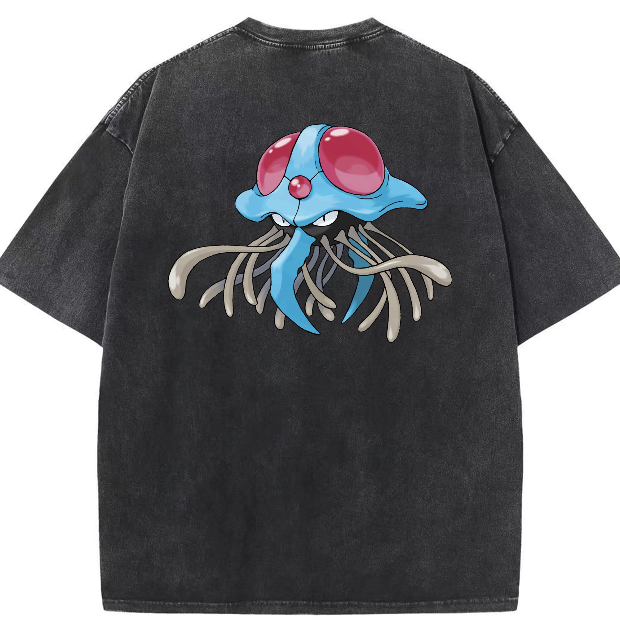 （画像用） ポケットモンスター Pokémon 綿100% ヴィンテージ風 半袖Tシャツ（背面プリント）