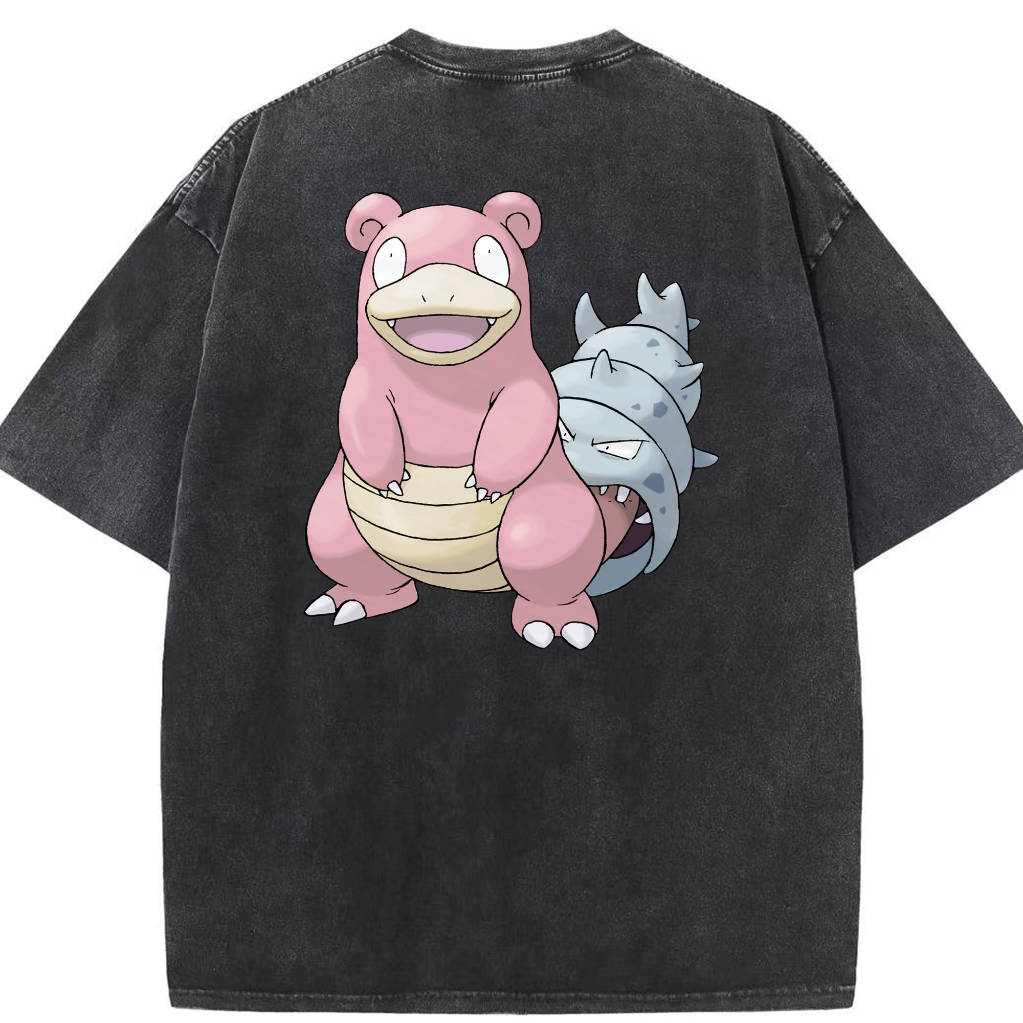 （画像用） ポケットモンスター Pokémon 綿100% ヴィンテージ風 半袖Tシャツ（背面プリント）
