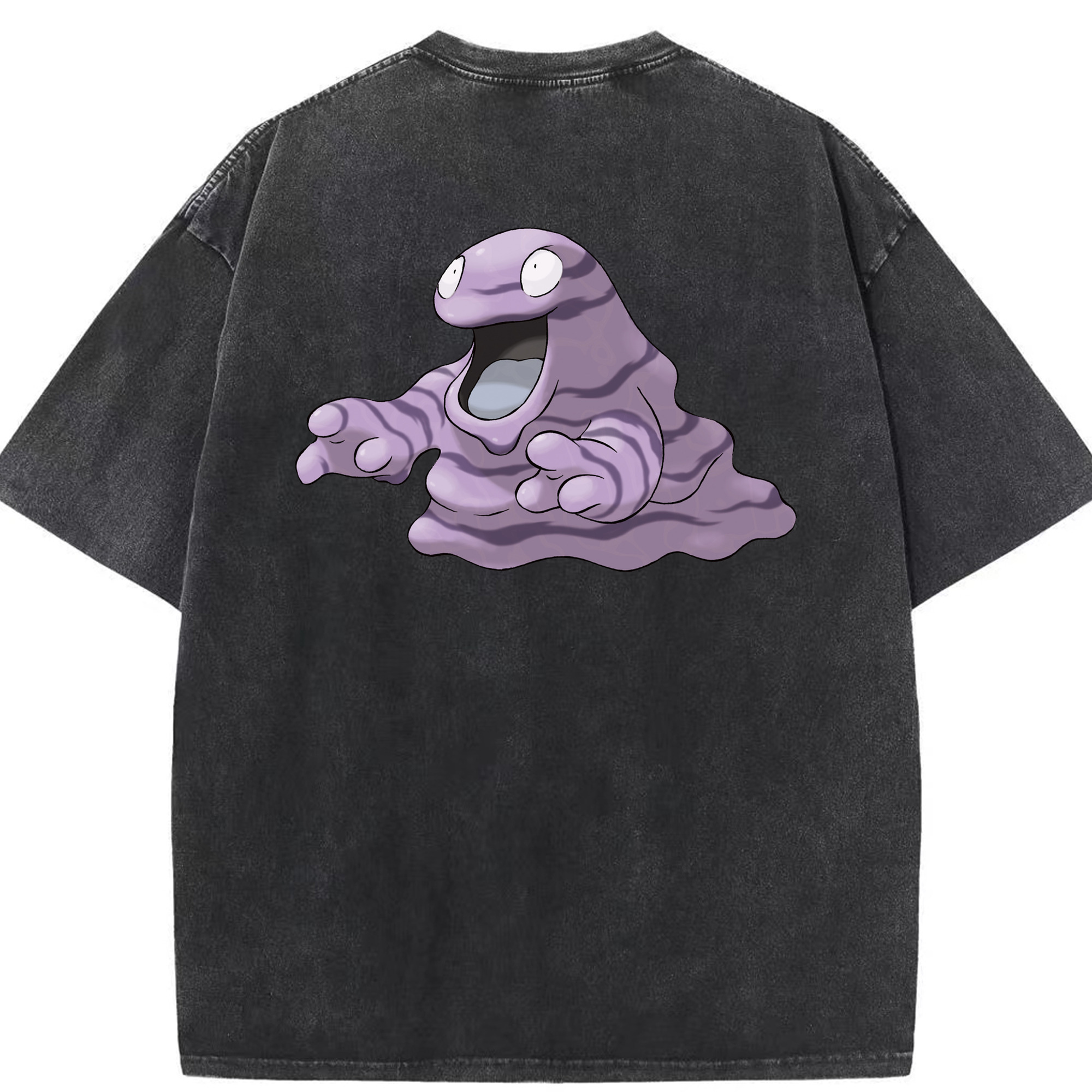（画像用） ポケットモンスター Pokémon 綿100% ヴィンテージ風 半袖Tシャツ（背面プリント）
