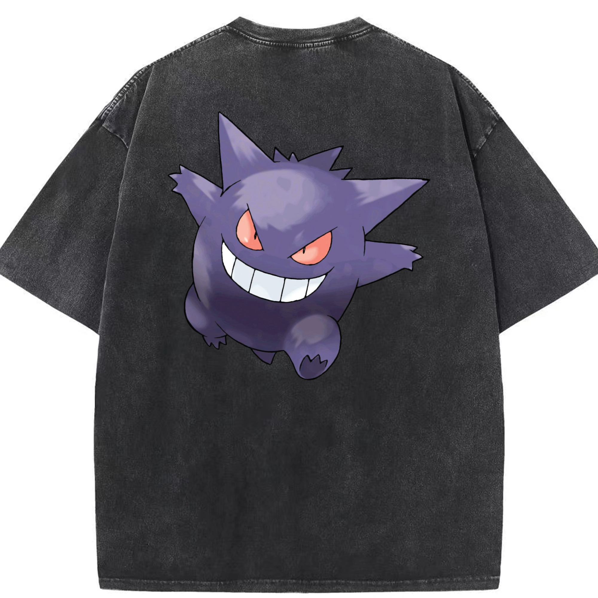 （画像用） ポケットモンスター Pokémon 綿100% ヴィンテージ風 半袖Tシャツ（背面プリント）