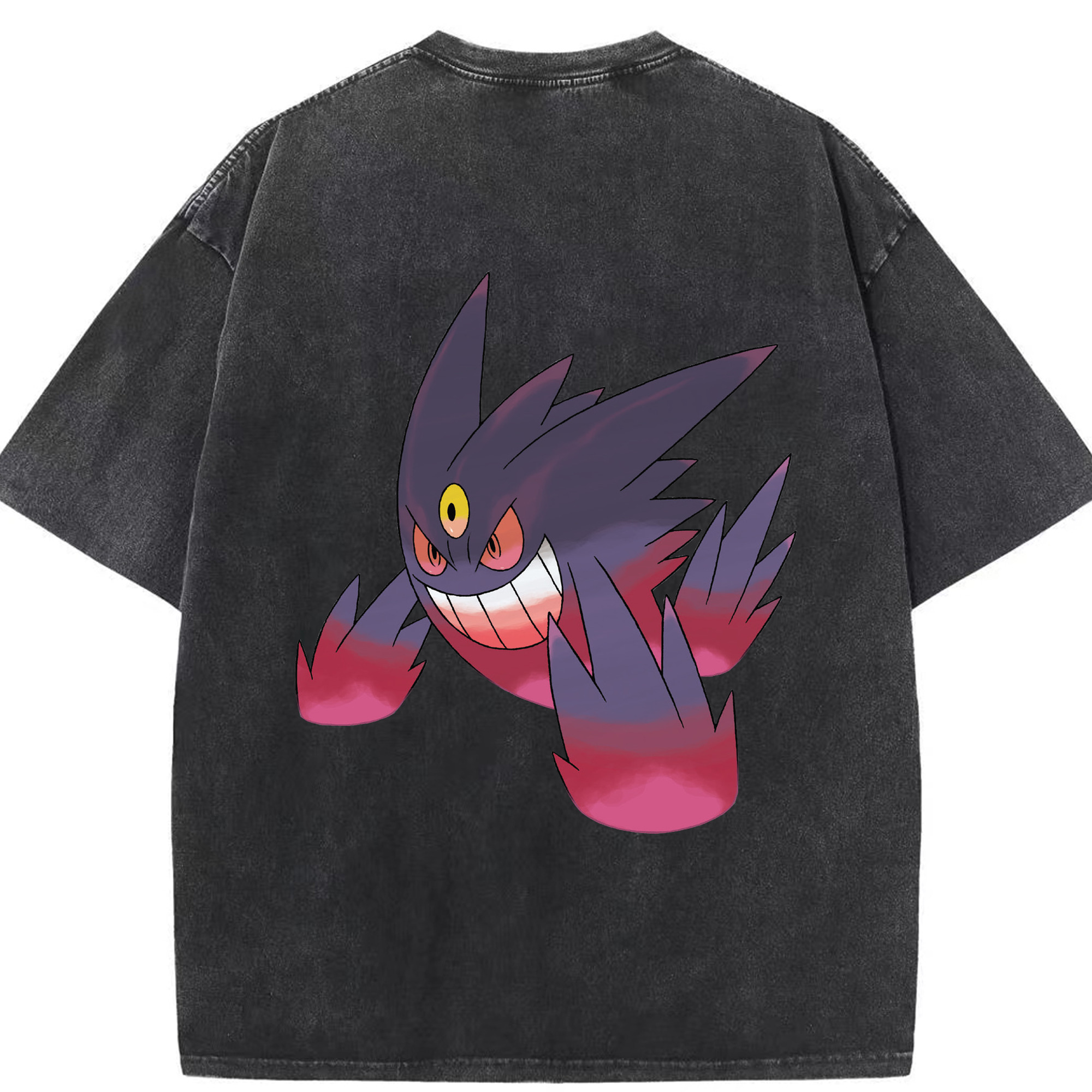 （画像用） ポケットモンスター Pokémon 綿100% ヴィンテージ風 半袖Tシャツ（背面プリント）