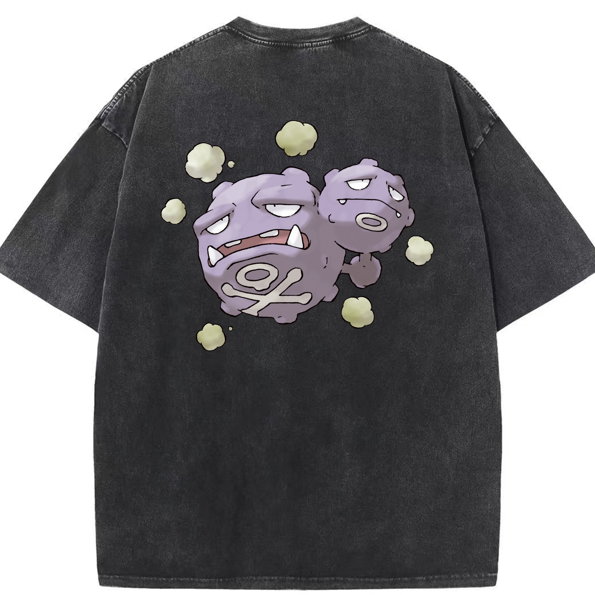 （画像用） ポケットモンスター Pokémon 綿100% ヴィンテージ風 半袖Tシャツ（背面プリント）