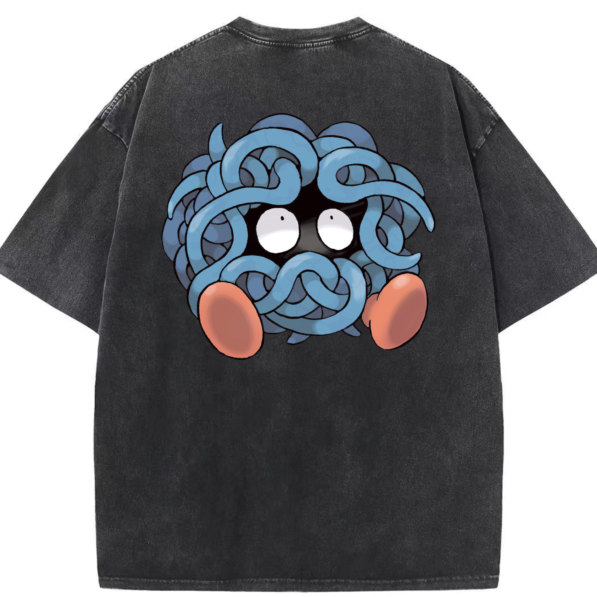 （画像用） ポケットモンスター Pokémon 綿100% ヴィンテージ風 半袖Tシャツ（背面プリント）