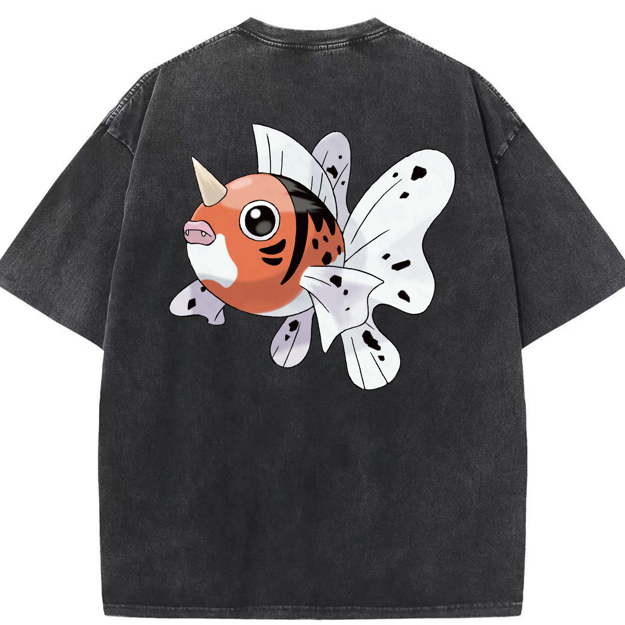 （画像用） ポケットモンスター Pokémon 綿100% ヴィンテージ風 半袖Tシャツ（背面プリント）
