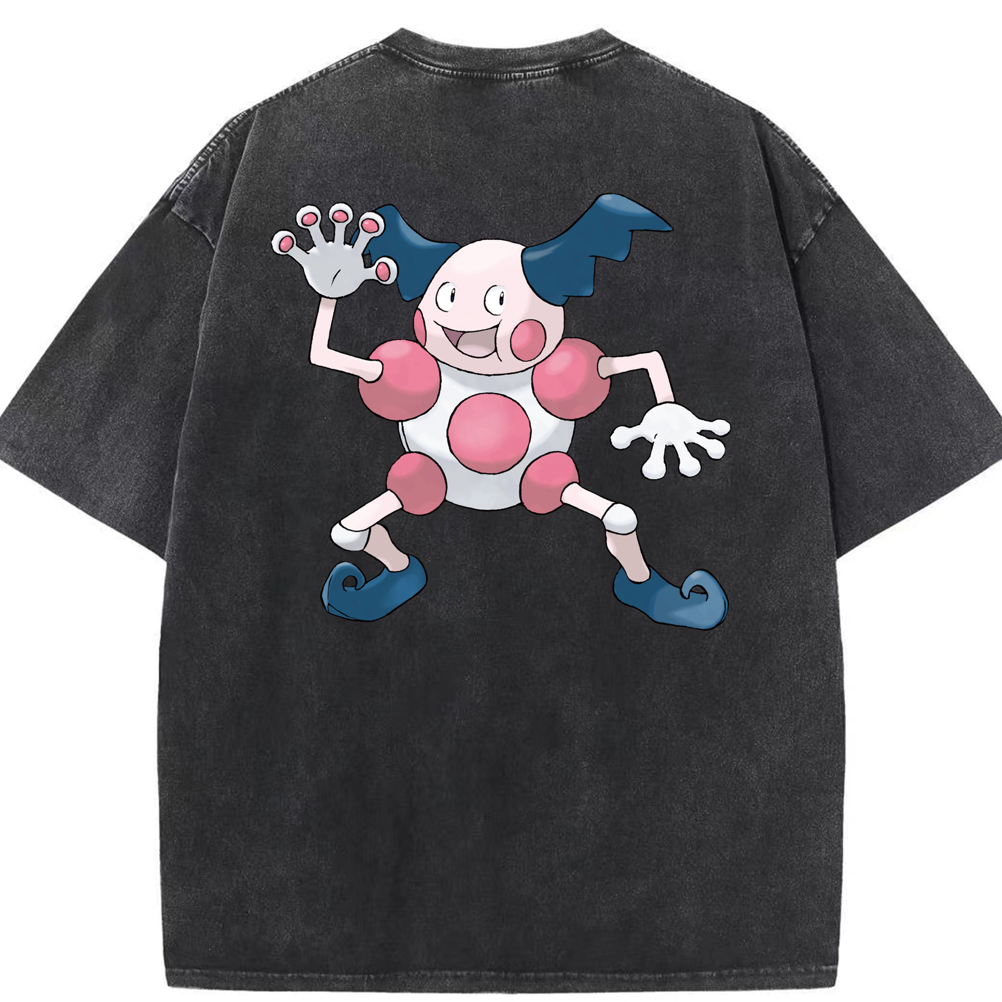 （画像用） ポケットモンスター Pokémon 綿100% ヴィンテージ風 半袖Tシャツ（背面プリント）