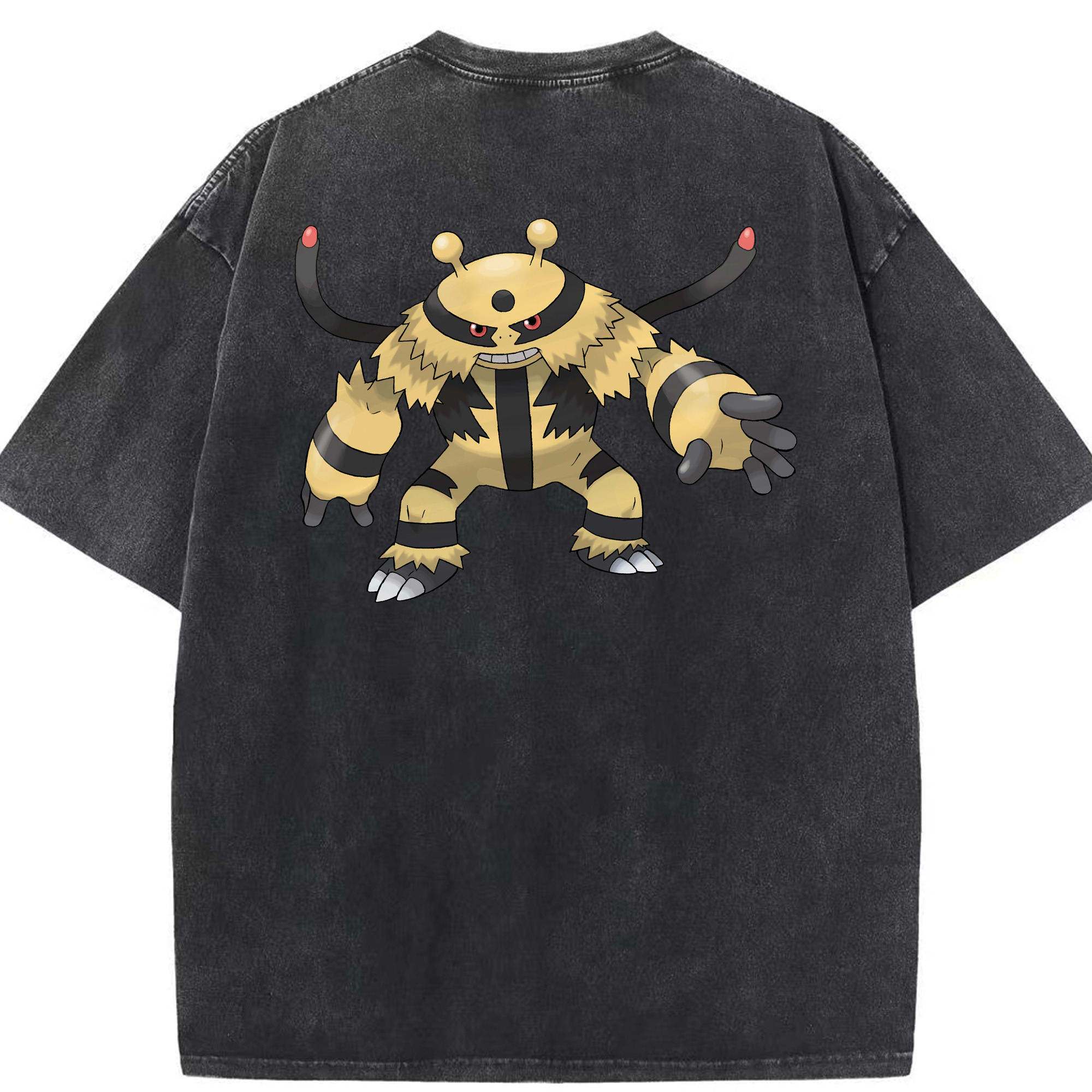 （画像用） ポケットモンスター Pokémon 綿100% ヴィンテージ風 半袖Tシャツ（背面プリント）