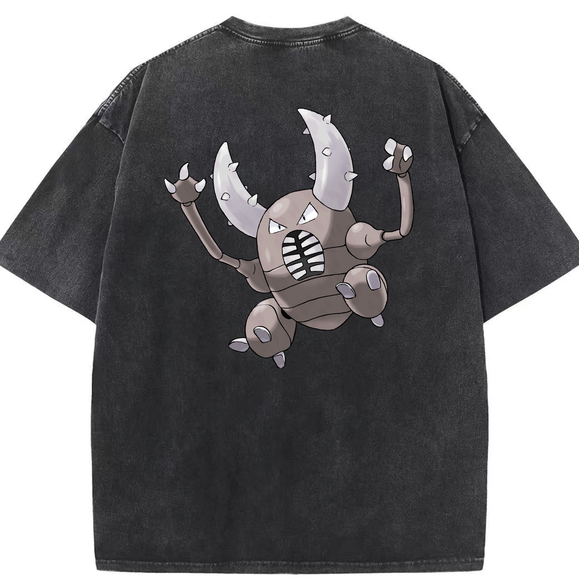 （画像用） ポケットモンスター Pokémon 綿100% ヴィンテージ風 半袖Tシャツ（背面プリント）