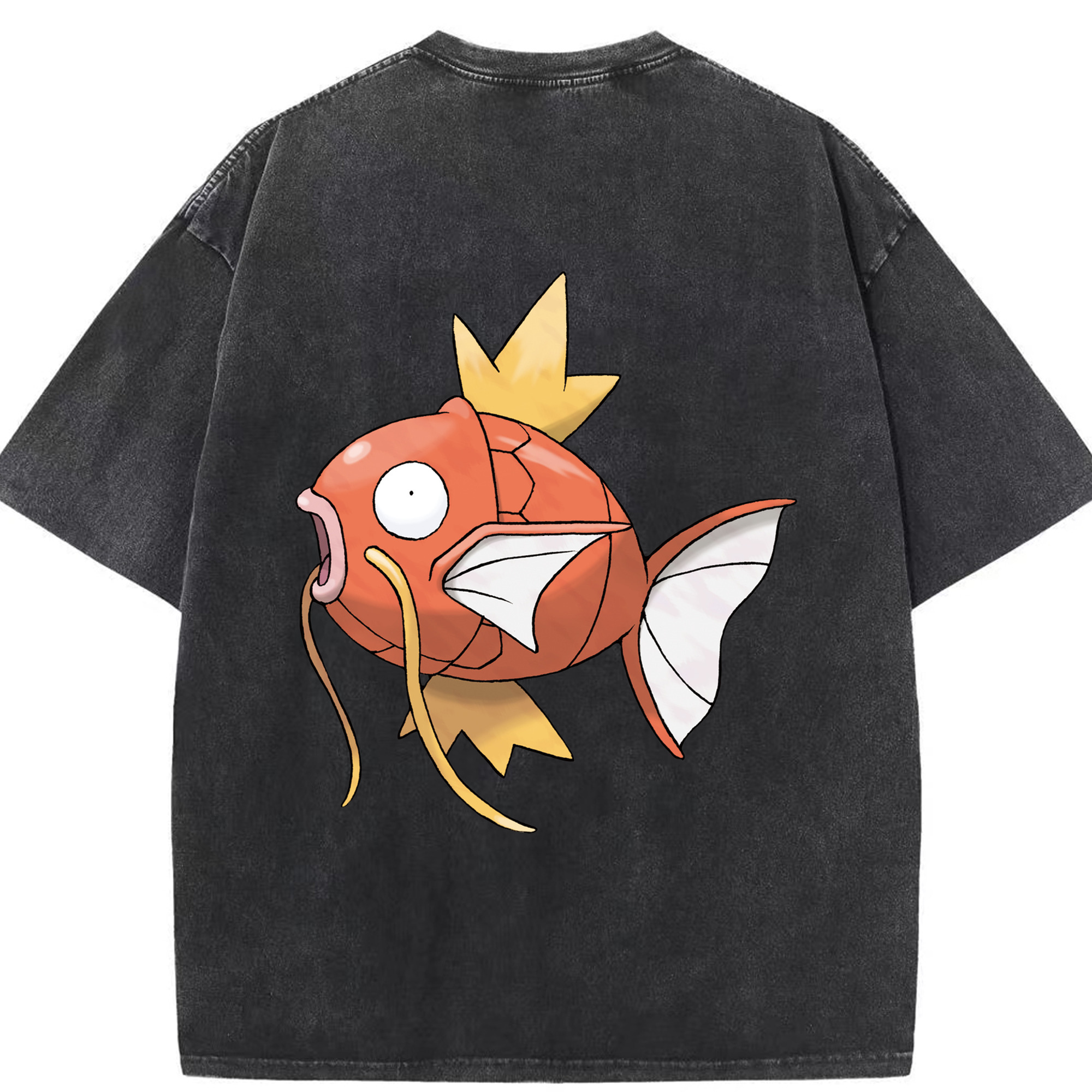 （画像用） ポケットモンスター Pokémon 綿100% ヴィンテージ風 半袖Tシャツ（背面プリント）