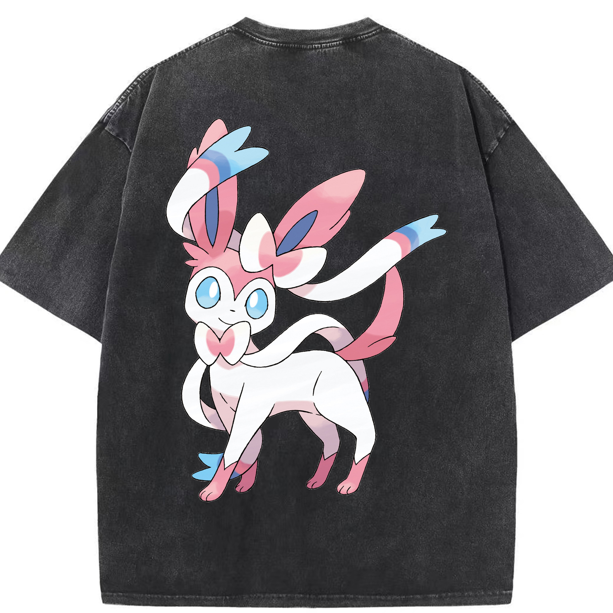 （画像用） ポケットモンスター Pokémon 綿100% ヴィンテージ風 半袖Tシャツ（背面プリント）