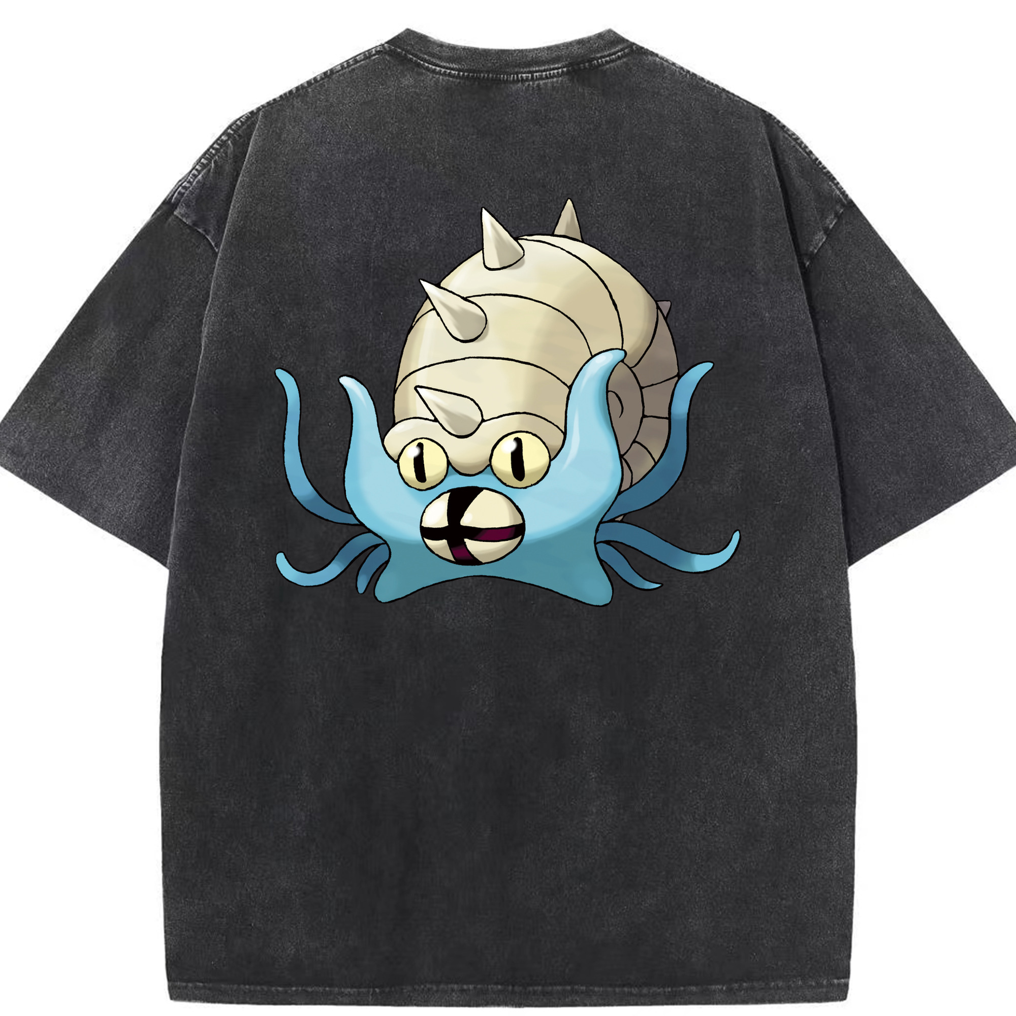 （画像用） ポケットモンスター Pokémon 綿100% ヴィンテージ風 半袖Tシャツ（背面プリント）
