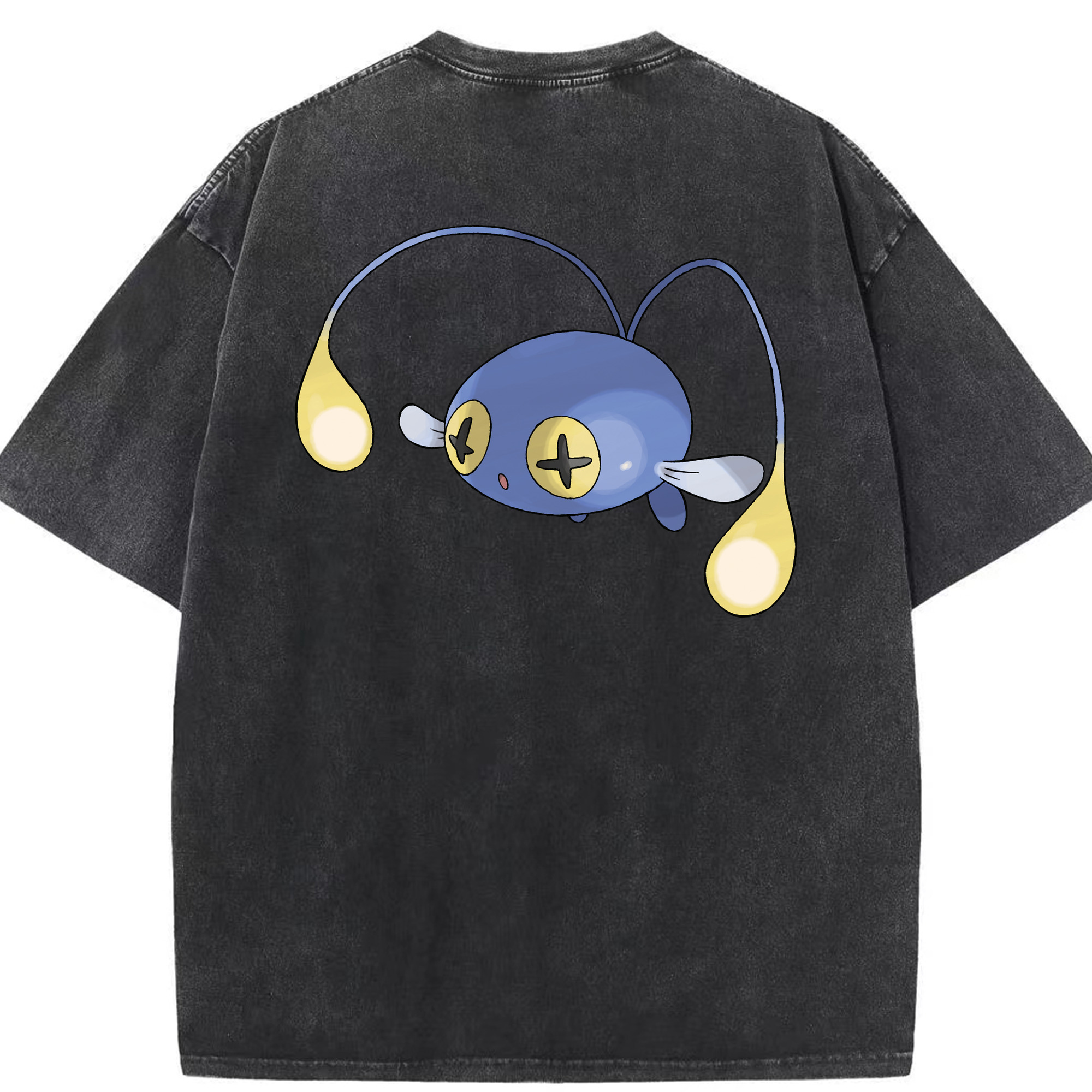 （画像用） ポケットモンスター Pokémon 綿100% ヴィンテージ風 半袖Tシャツ（背面プリント）