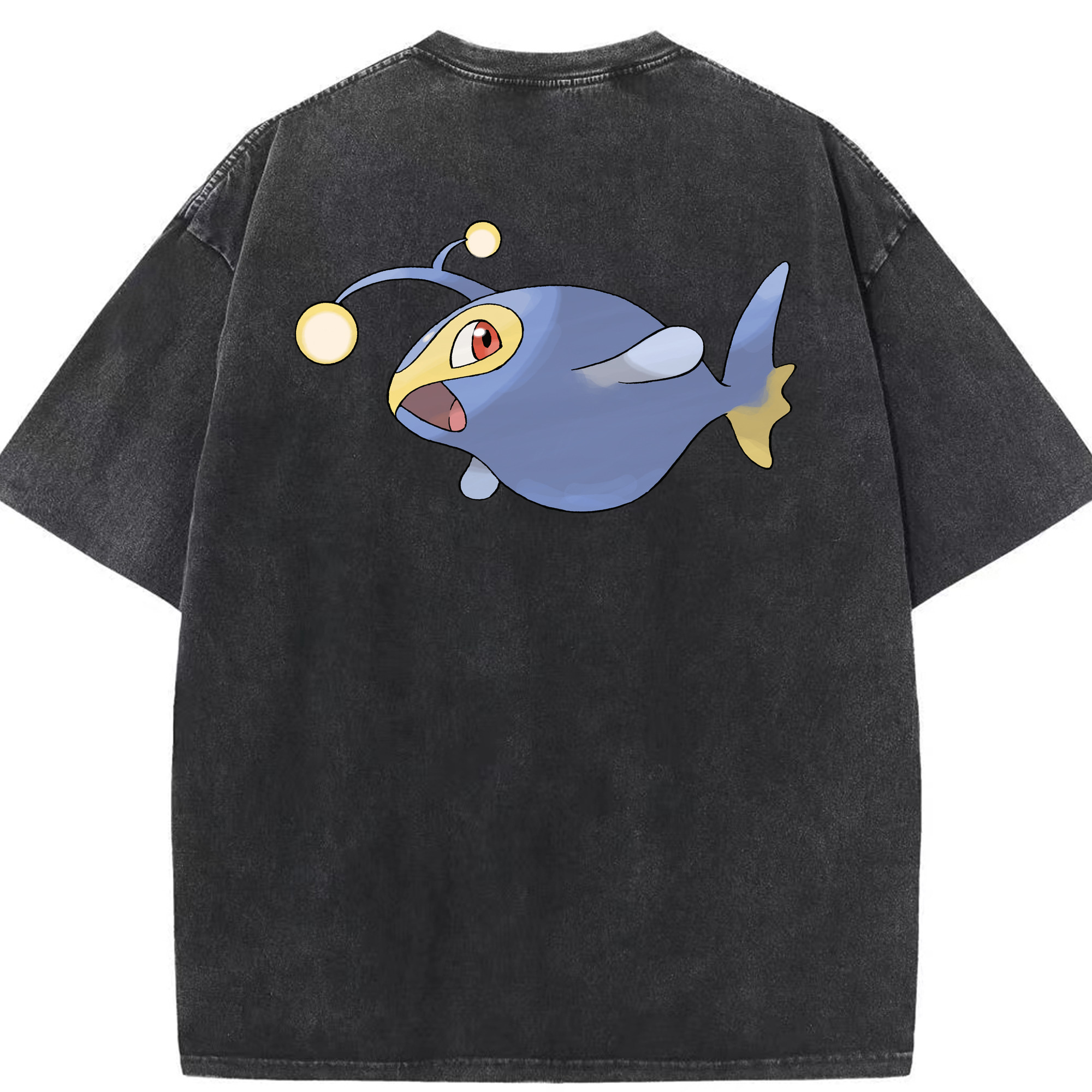 （画像用） ポケットモンスター Pokémon 綿100% ヴィンテージ風 半袖Tシャツ（背面プリント）