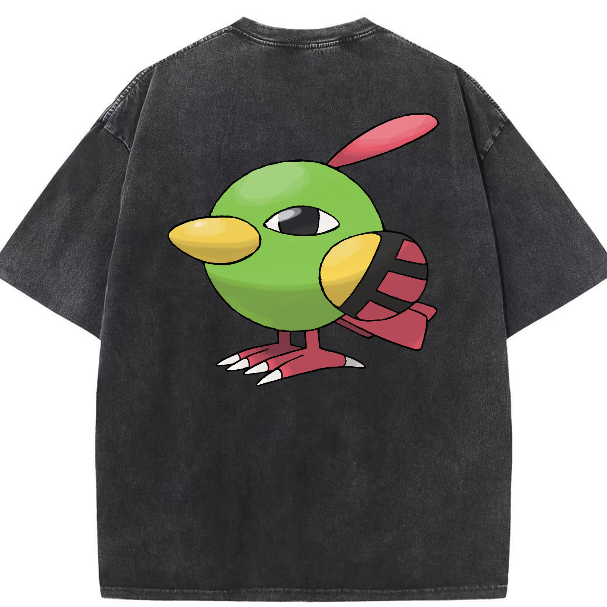 （画像用） ポケットモンスター Pokémon 綿100% ヴィンテージ風 半袖Tシャツ（背面プリント）