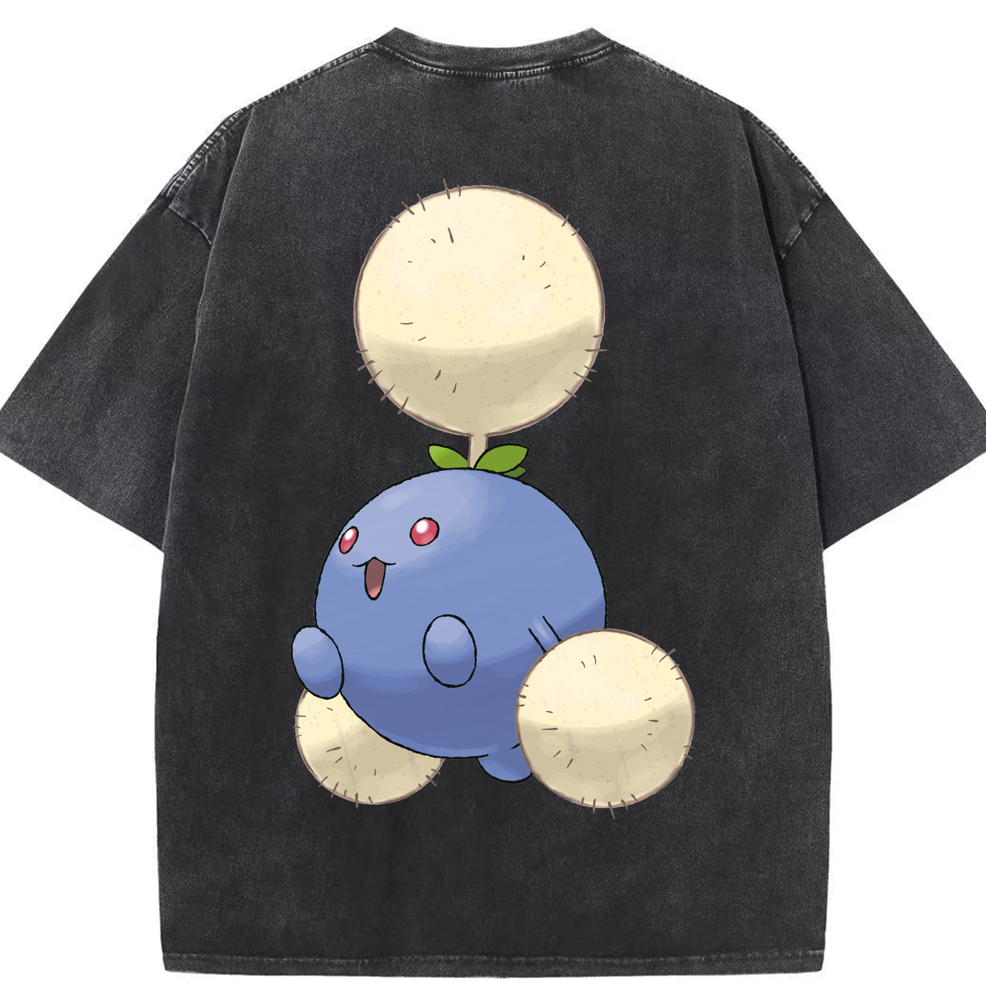 （画像用） ポケットモンスター Pokémon 綿100% ヴィンテージ風 半袖Tシャツ（背面プリント）