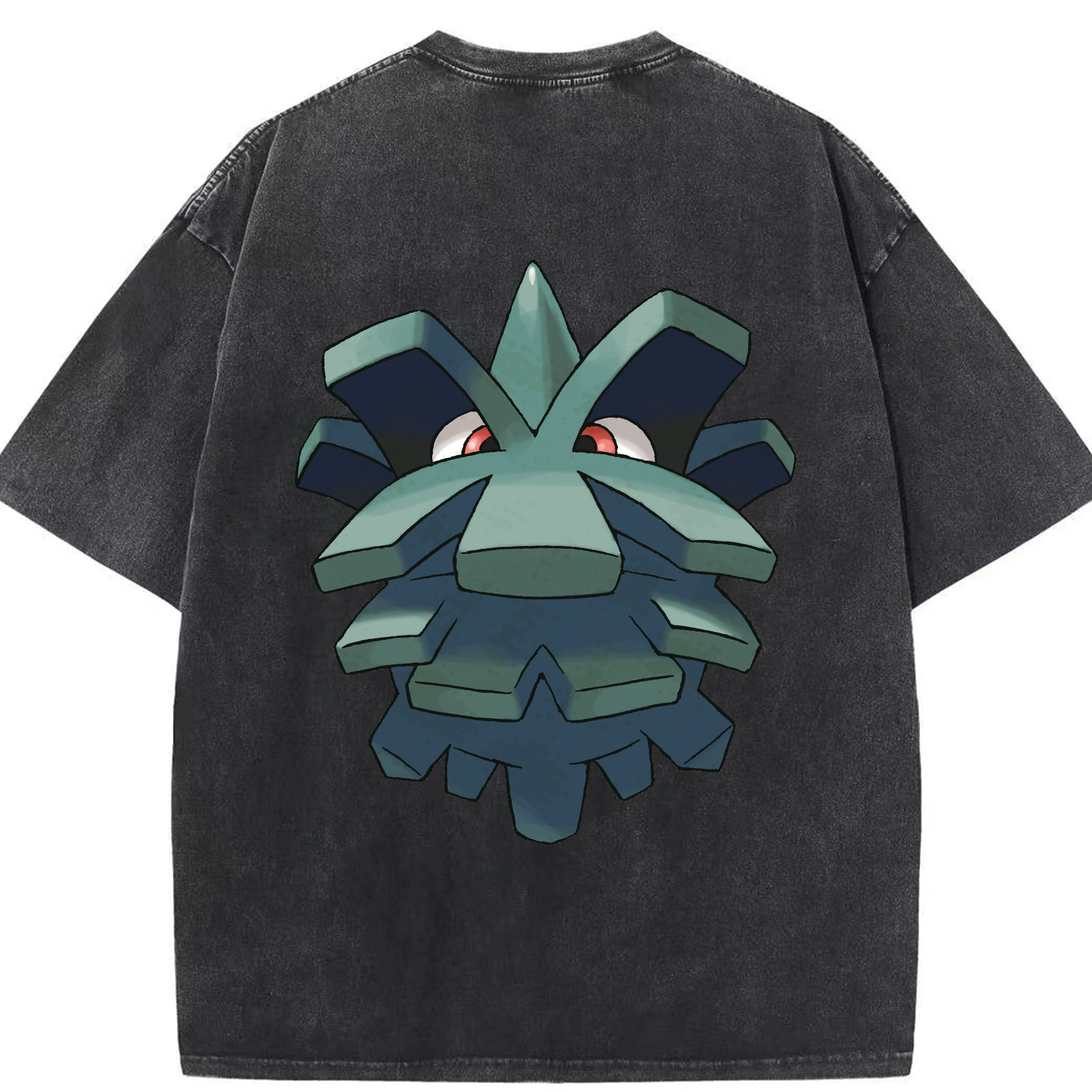 （画像用） ポケットモンスター Pokémon 綿100% ヴィンテージ風 半袖Tシャツ（背面プリント）
