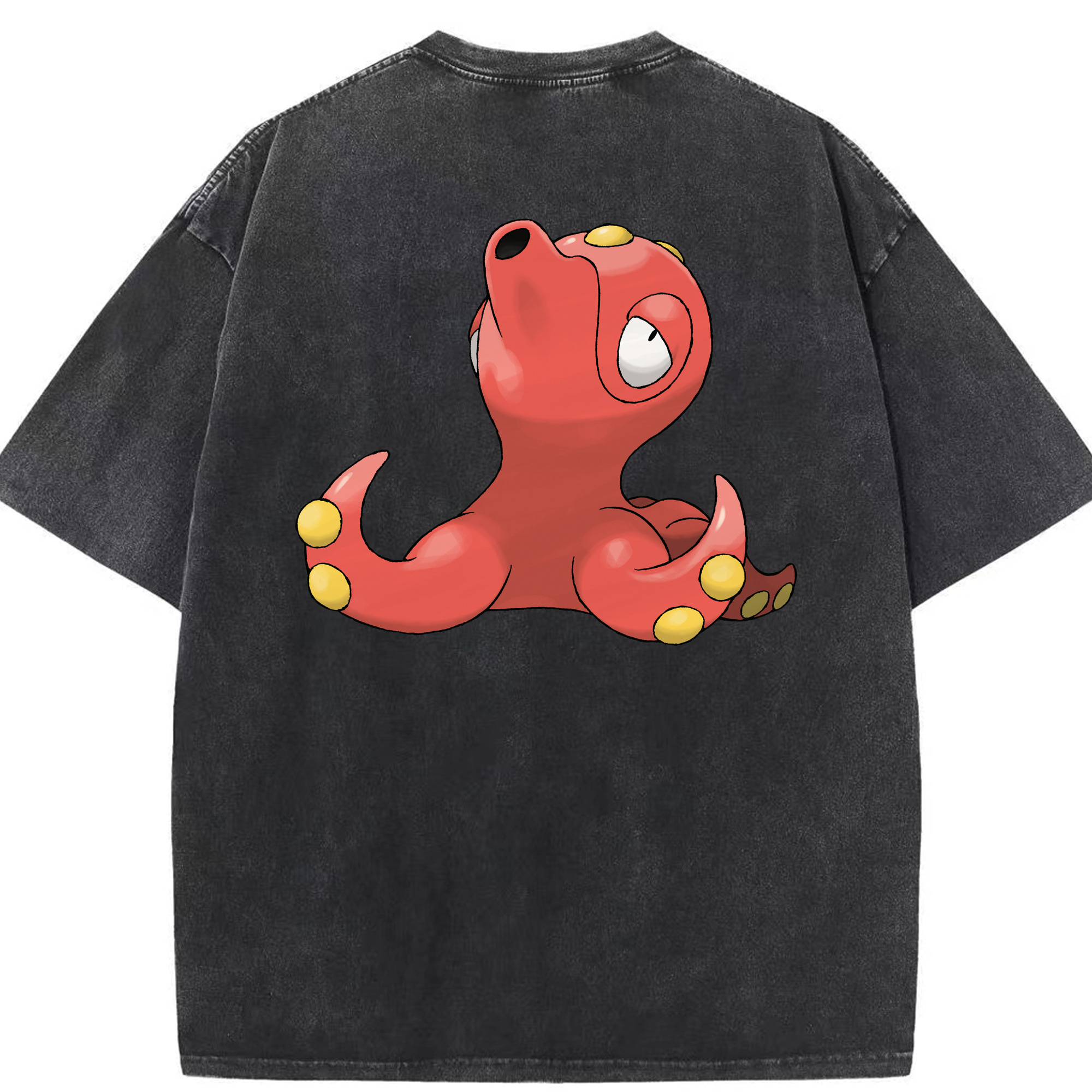 （画像用） ポケットモンスター Pokémon 綿100% ヴィンテージ風 半袖Tシャツ（背面プリント）