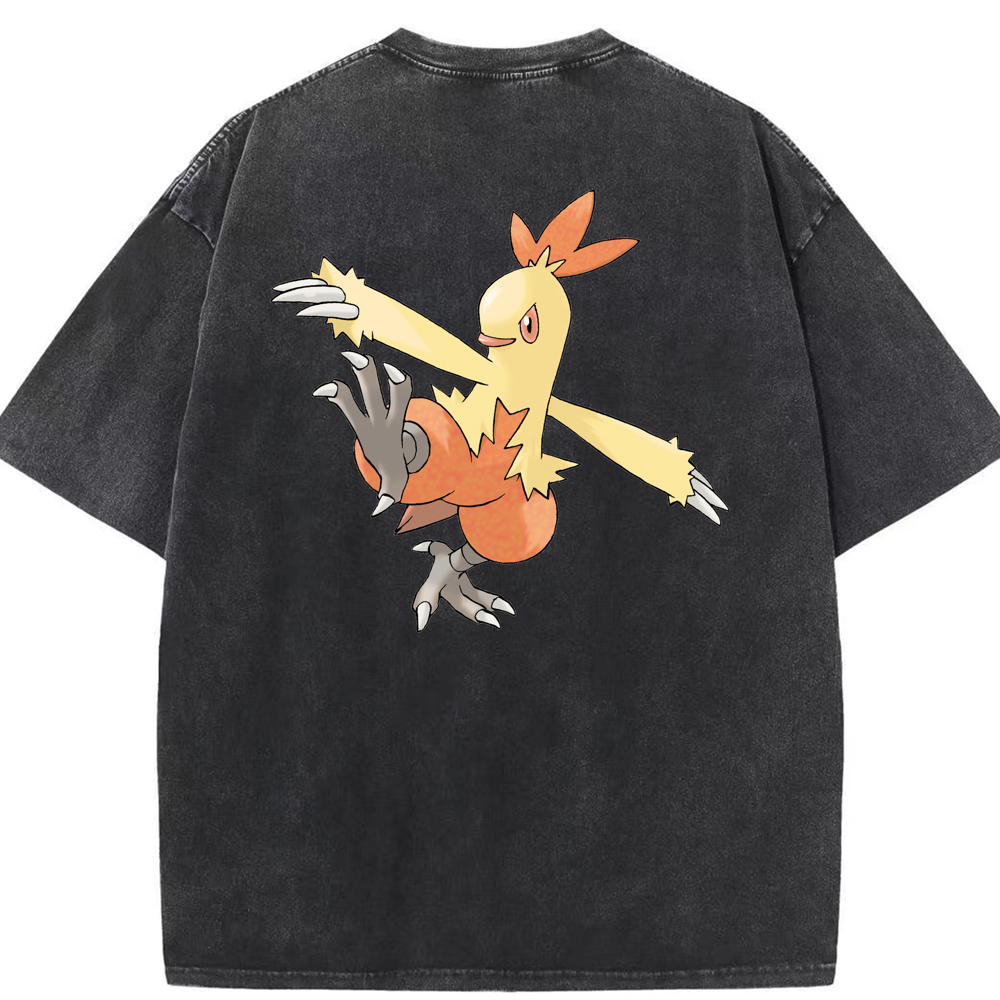 （画像用） ポケットモンスター Pokémon 綿100% ヴィンテージ風 半袖Tシャツ（背面プリント）