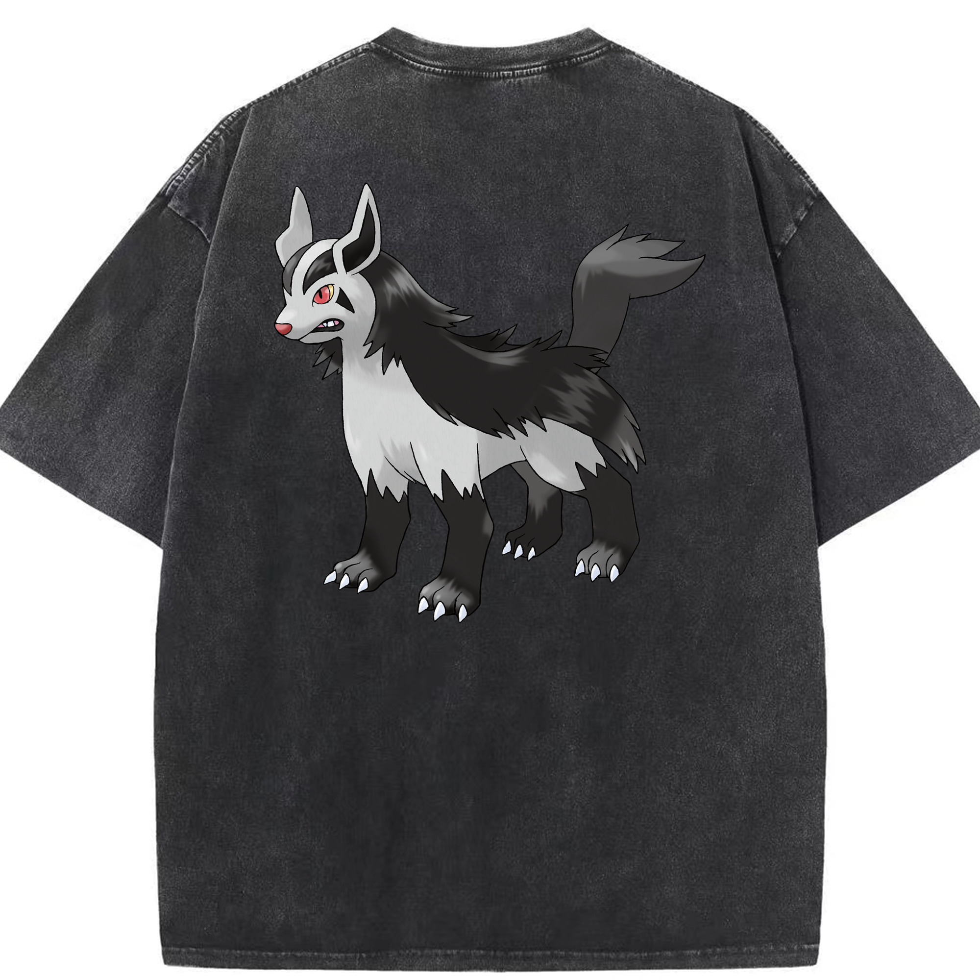（画像用） ポケットモンスター Pokémon 綿100% ヴィンテージ風 半袖Tシャツ（背面プリント）