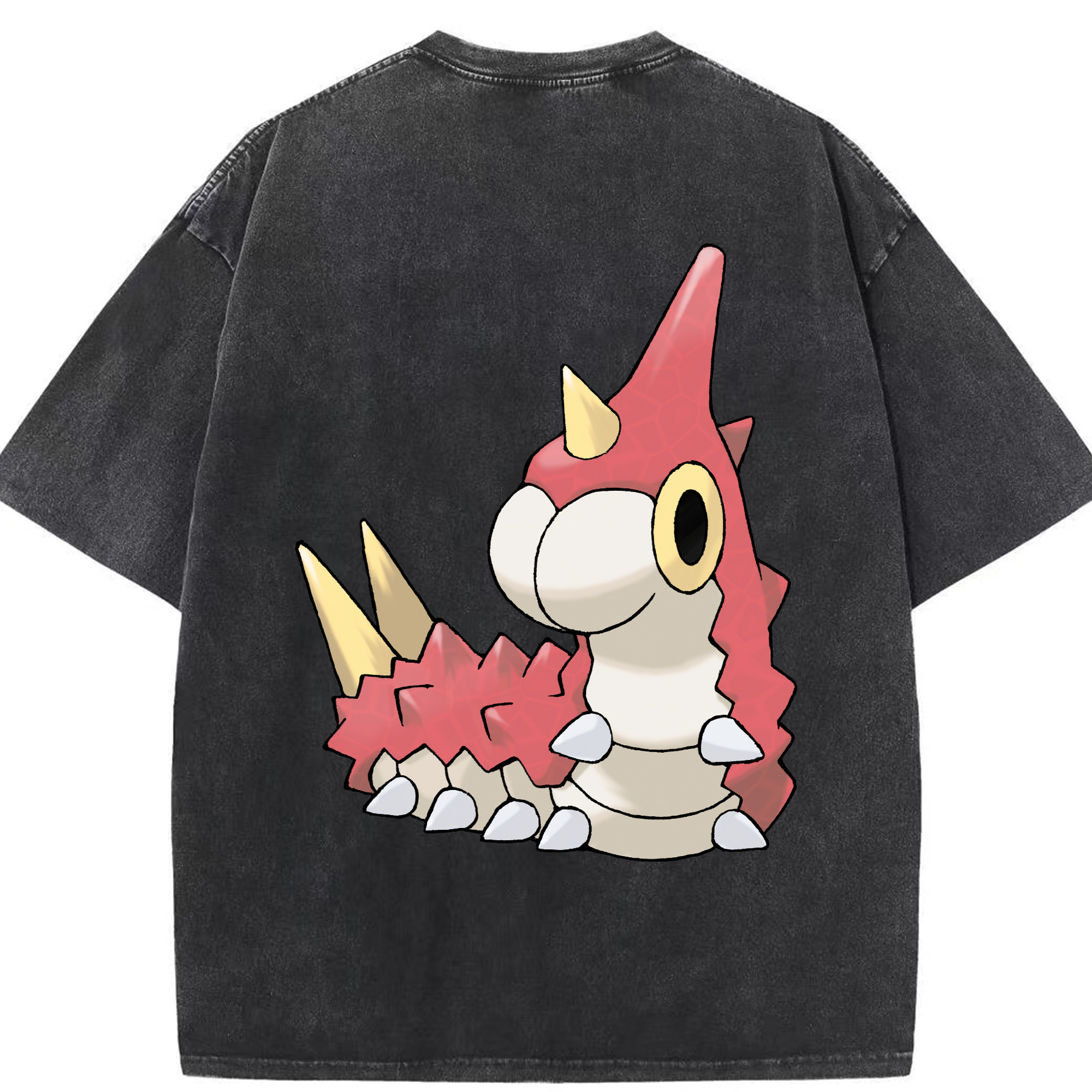 （画像用） ポケットモンスター Pokémon 綿100% ヴィンテージ風 半袖Tシャツ（背面プリント）