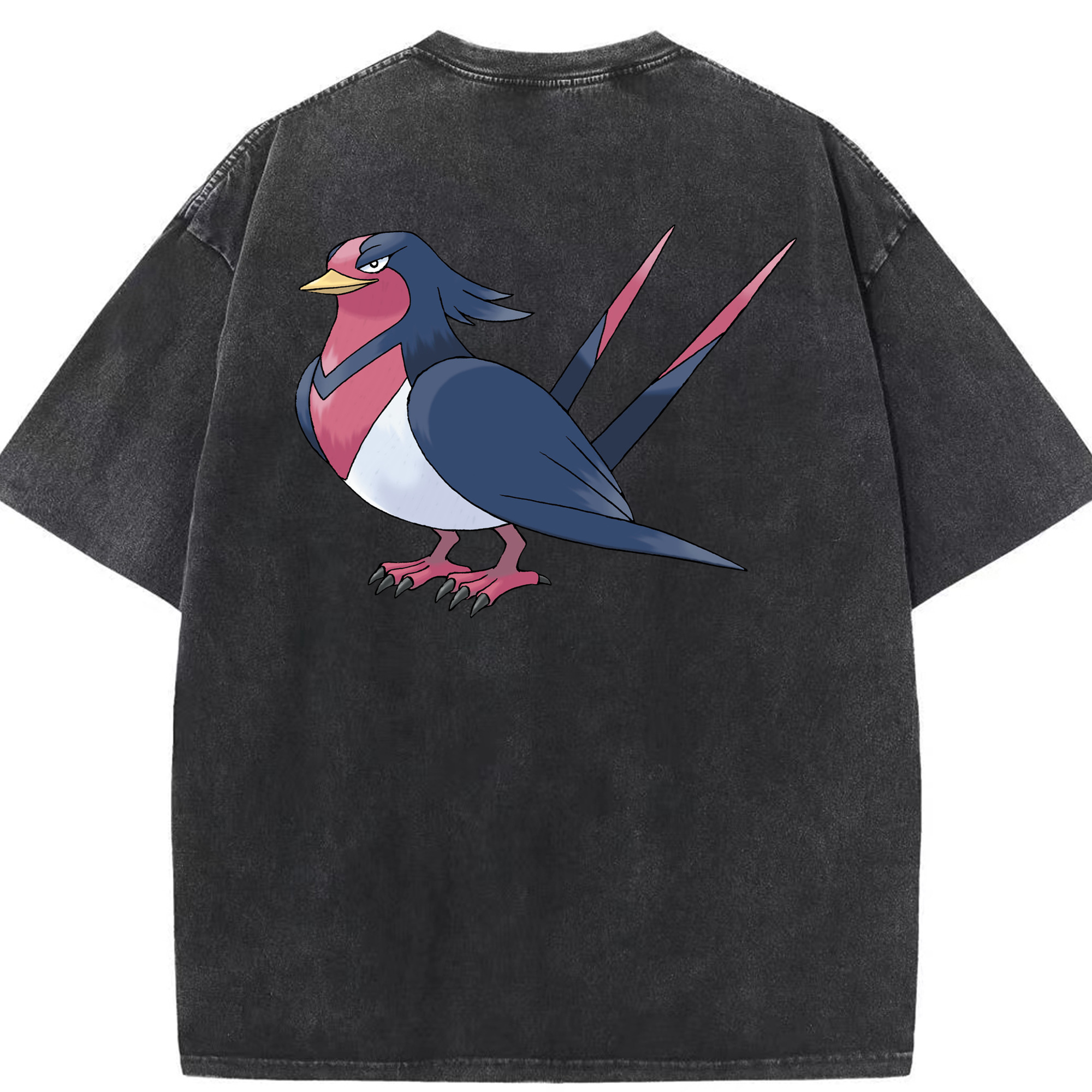 （画像用） ポケットモンスター Pokémon 綿100% ヴィンテージ風 半袖Tシャツ（背面プリント）
