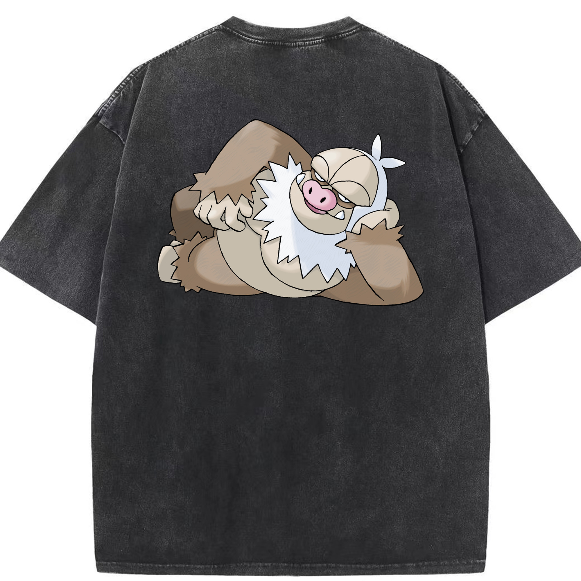 （画像用） ポケットモンスター Pokémon 綿100% ヴィンテージ風 半袖Tシャツ（背面プリント）