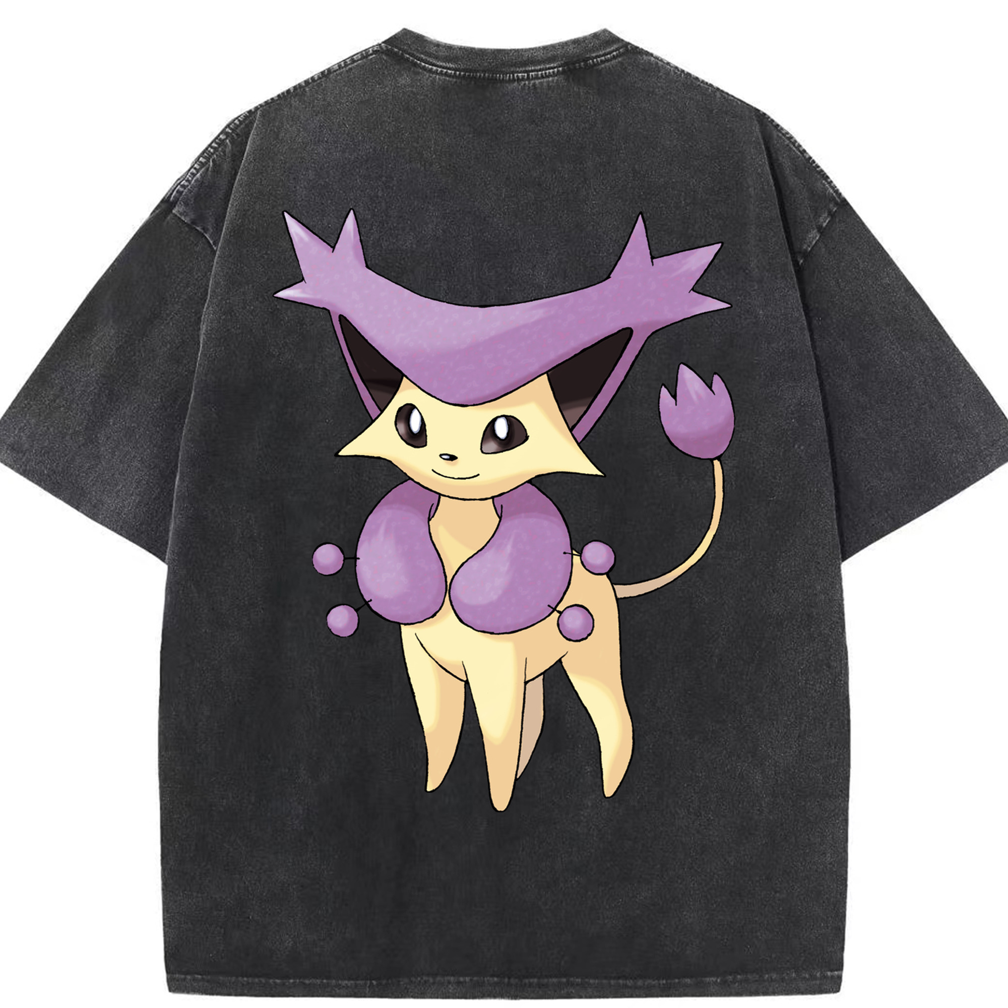 （画像用） ポケットモンスター Pokémon 綿100% ヴィンテージ風 半袖Tシャツ（背面プリント）
