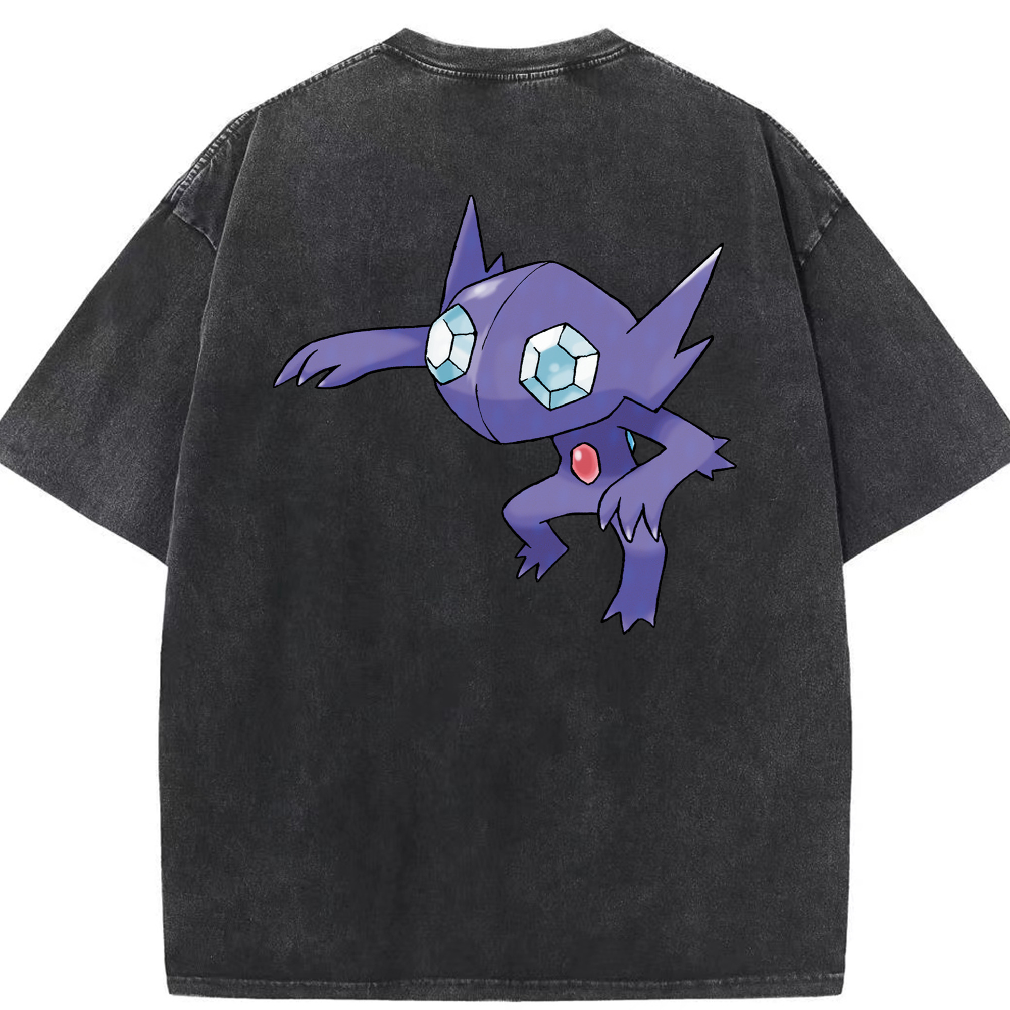 （画像用） ポケットモンスター Pokémon 綿100% ヴィンテージ風 半袖Tシャツ（背面プリント）