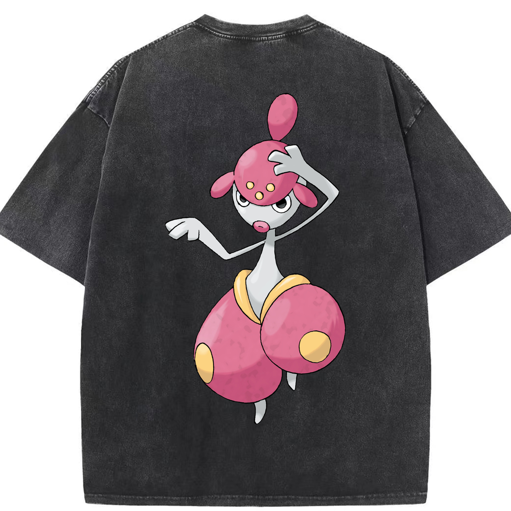 （画像用） ポケットモンスター Pokémon 綿100% ヴィンテージ風 半袖Tシャツ（背面プリント）