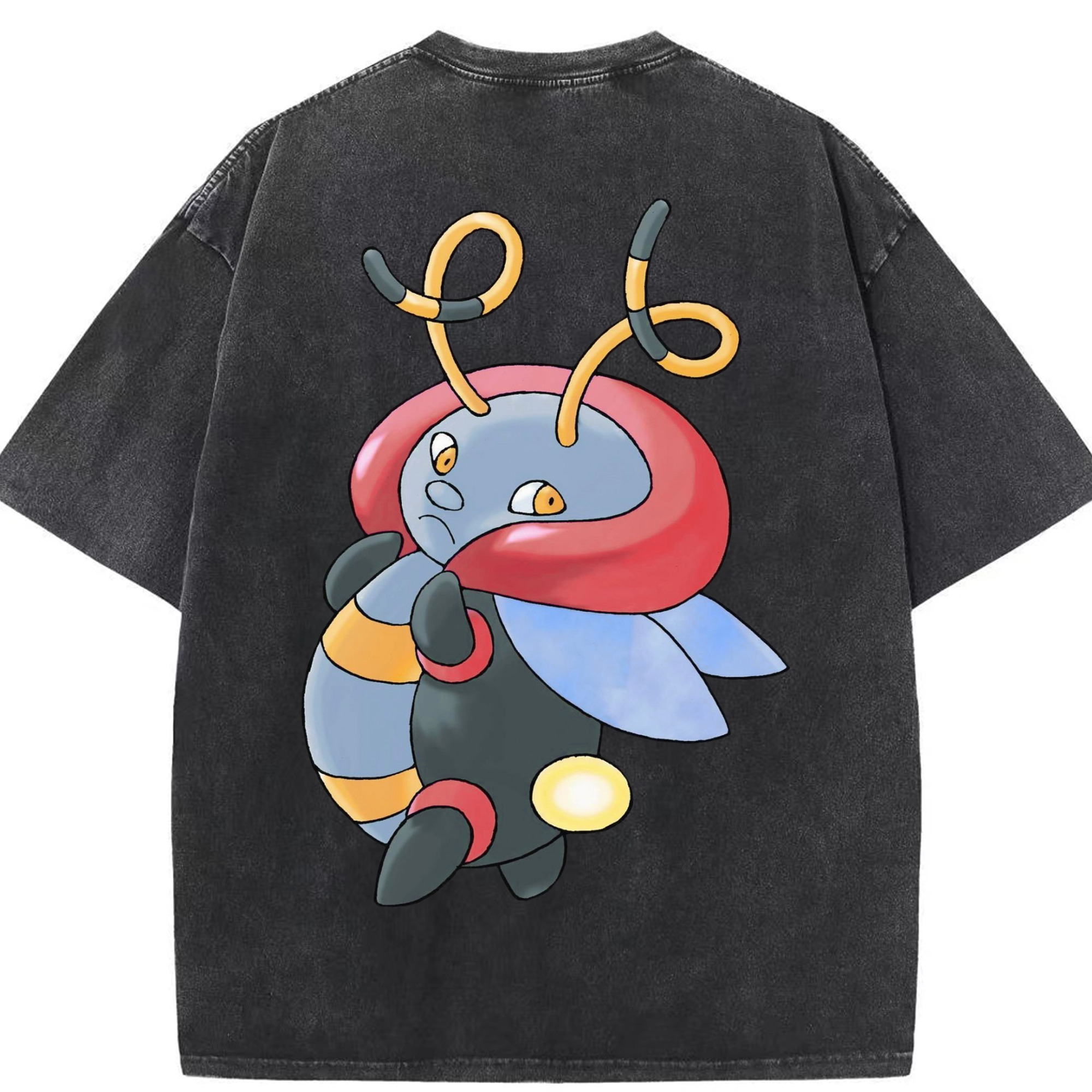 （画像用） ポケットモンスター Pokémon 綿100% ヴィンテージ風 半袖Tシャツ（背面プリント）