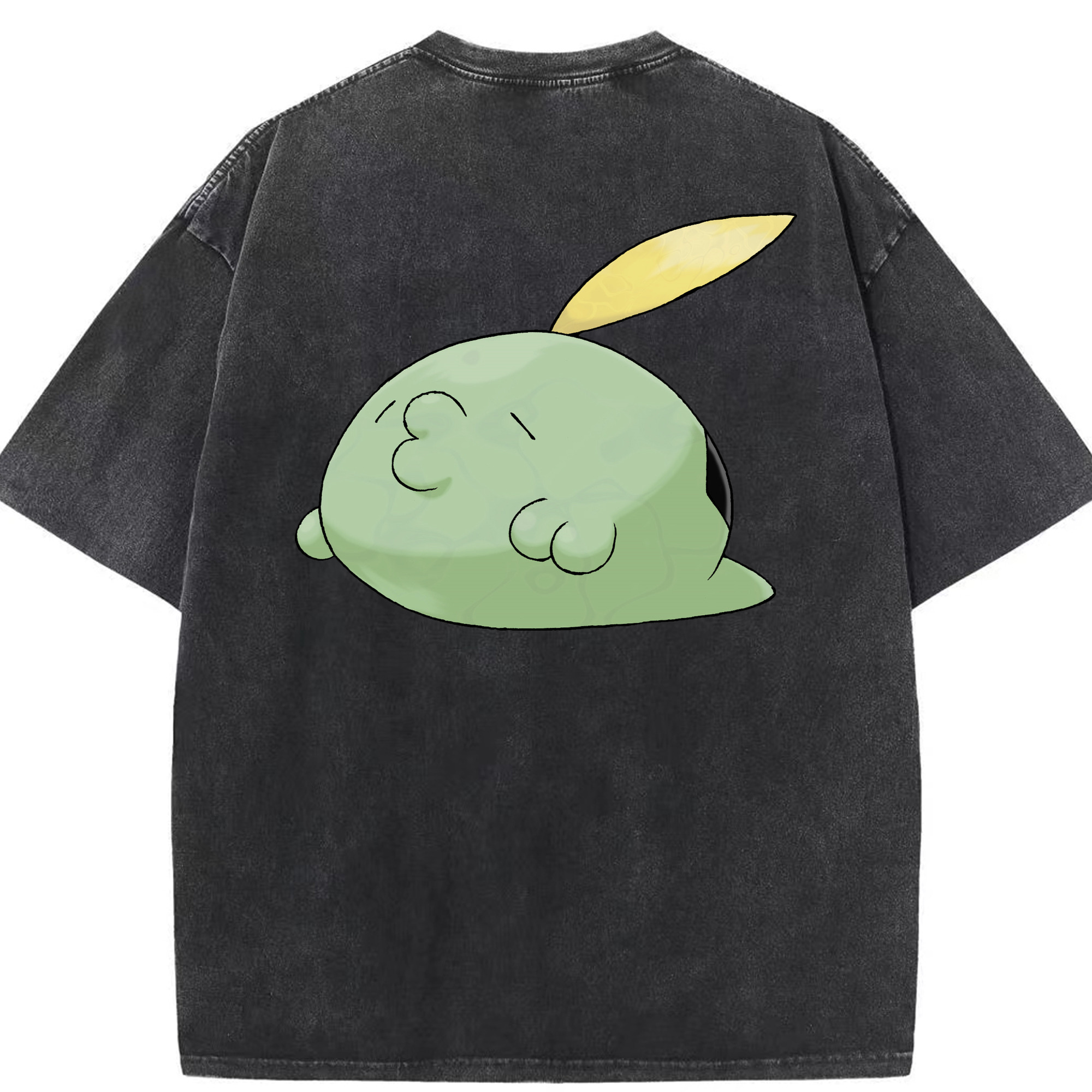 （画像用） ポケットモンスター Pokémon 綿100% ヴィンテージ風 半袖Tシャツ（背面プリント）